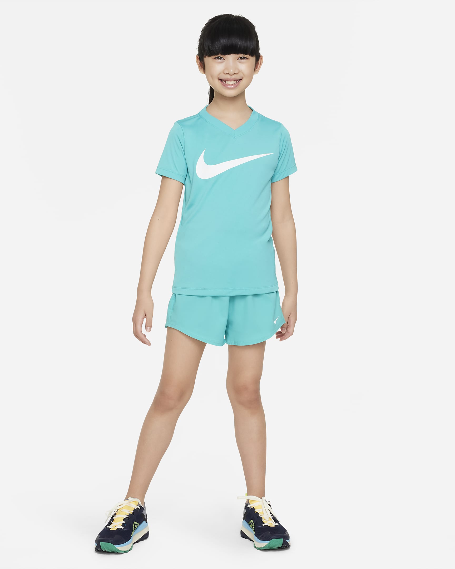 Nike Dri-FIT Legend Big Kids' (Girls') V-Neck Training T-Shirt. Nike.com