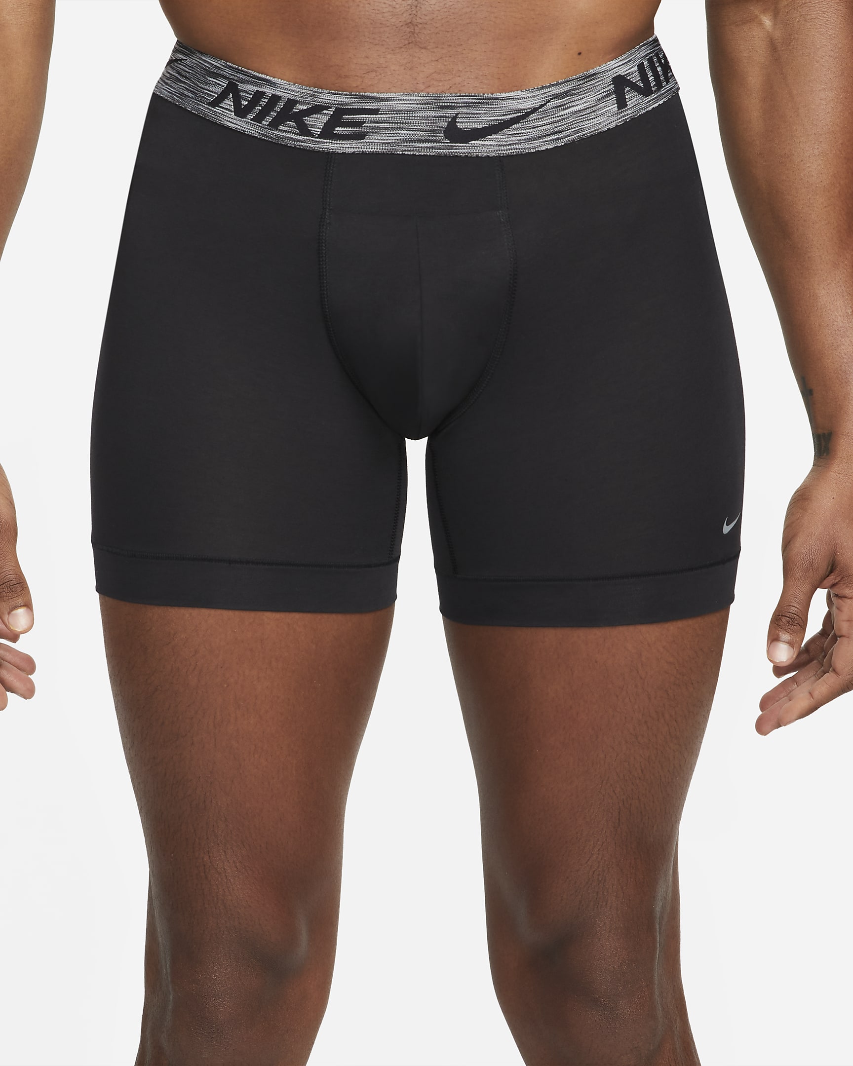 Nike Dri-FIT ReLuxe Men's Boxer Briefs (2-Pack) - Black