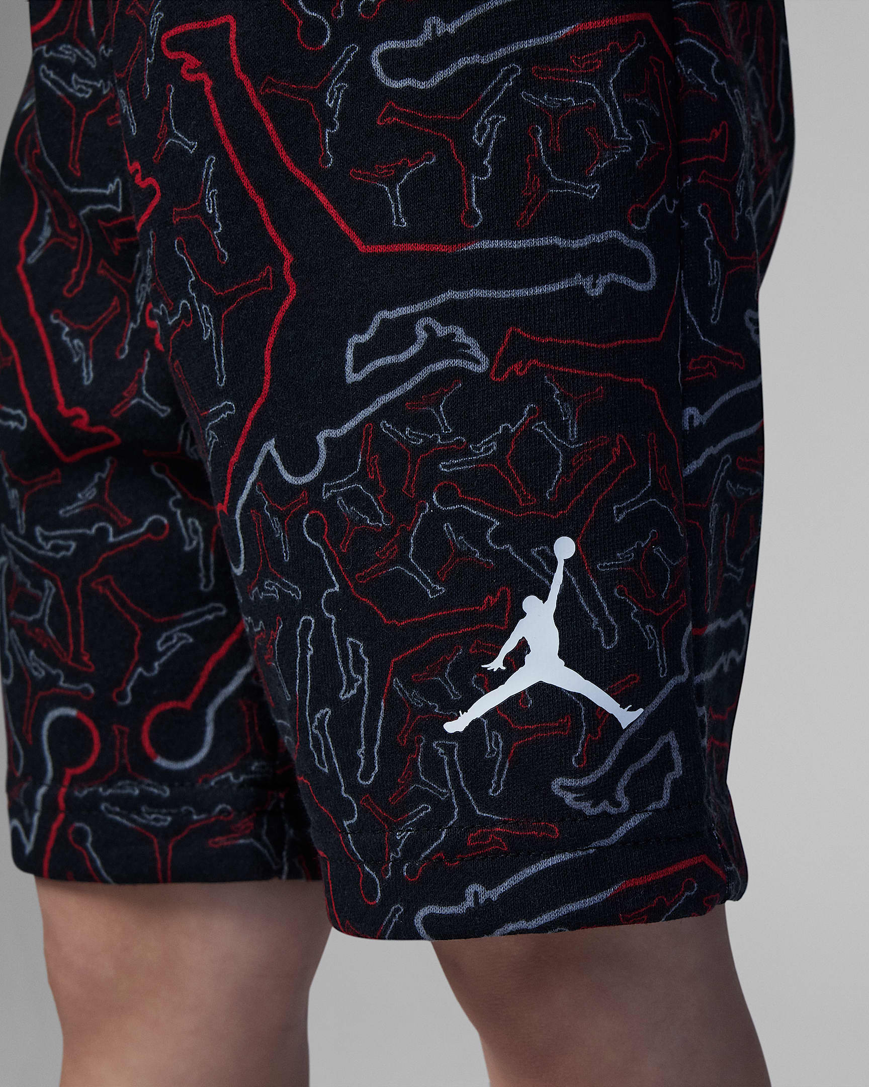 all black jordan shorts