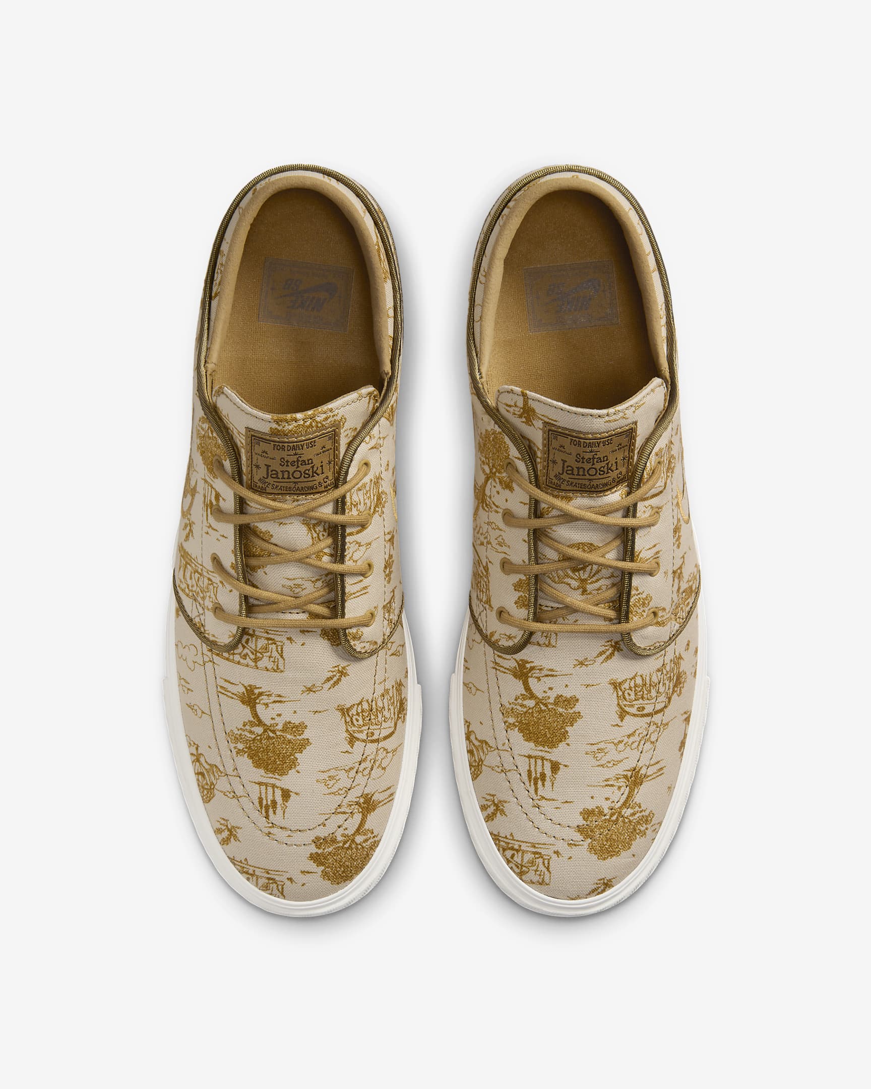 Nike SB Zoom Janoski OG+ Premium Skate Shoes - Sesame/Bronzine/Sail/Flat Gold