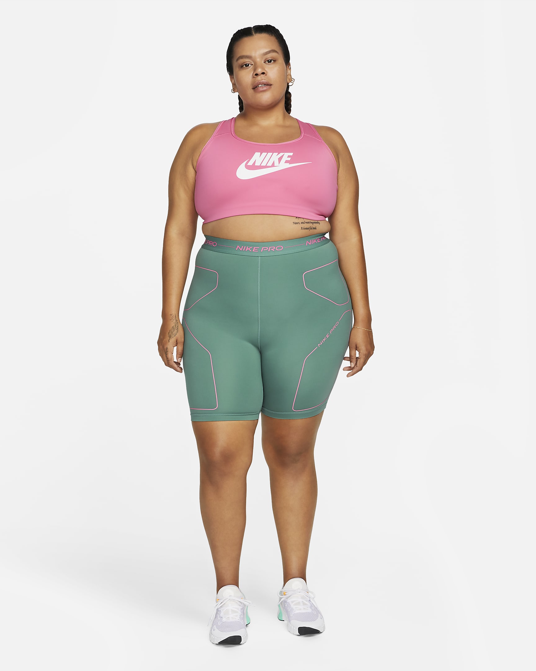 plus size nike pro shorts
