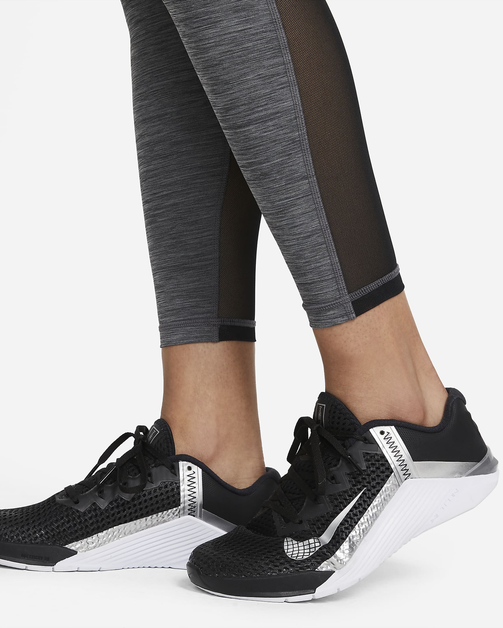 Nike Pro Women's MidRise MeshPaneled Leggings.