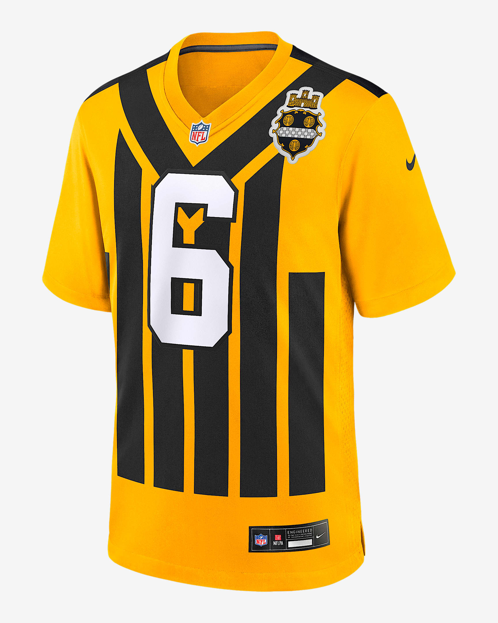 Patrick Queen Pittsburgh Steelers Men's Nike NFL Game Jersey - Gold