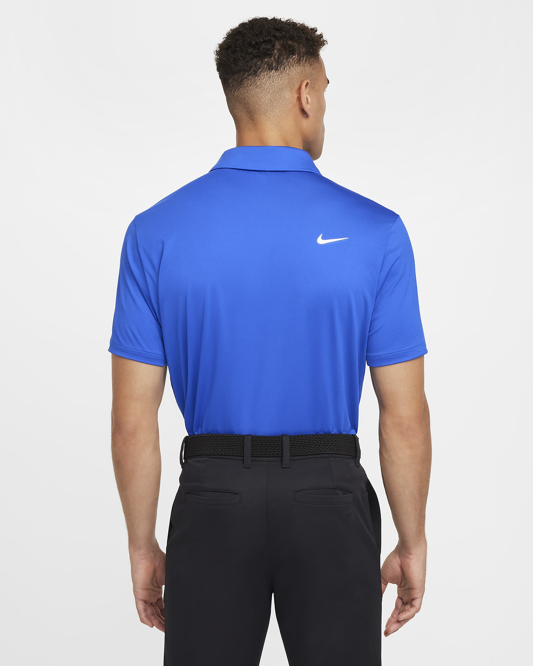 Nike Dri-FIT Tour einfarbiges Golf-Poloshirt für Herren - Hyper Royal/Schwarz