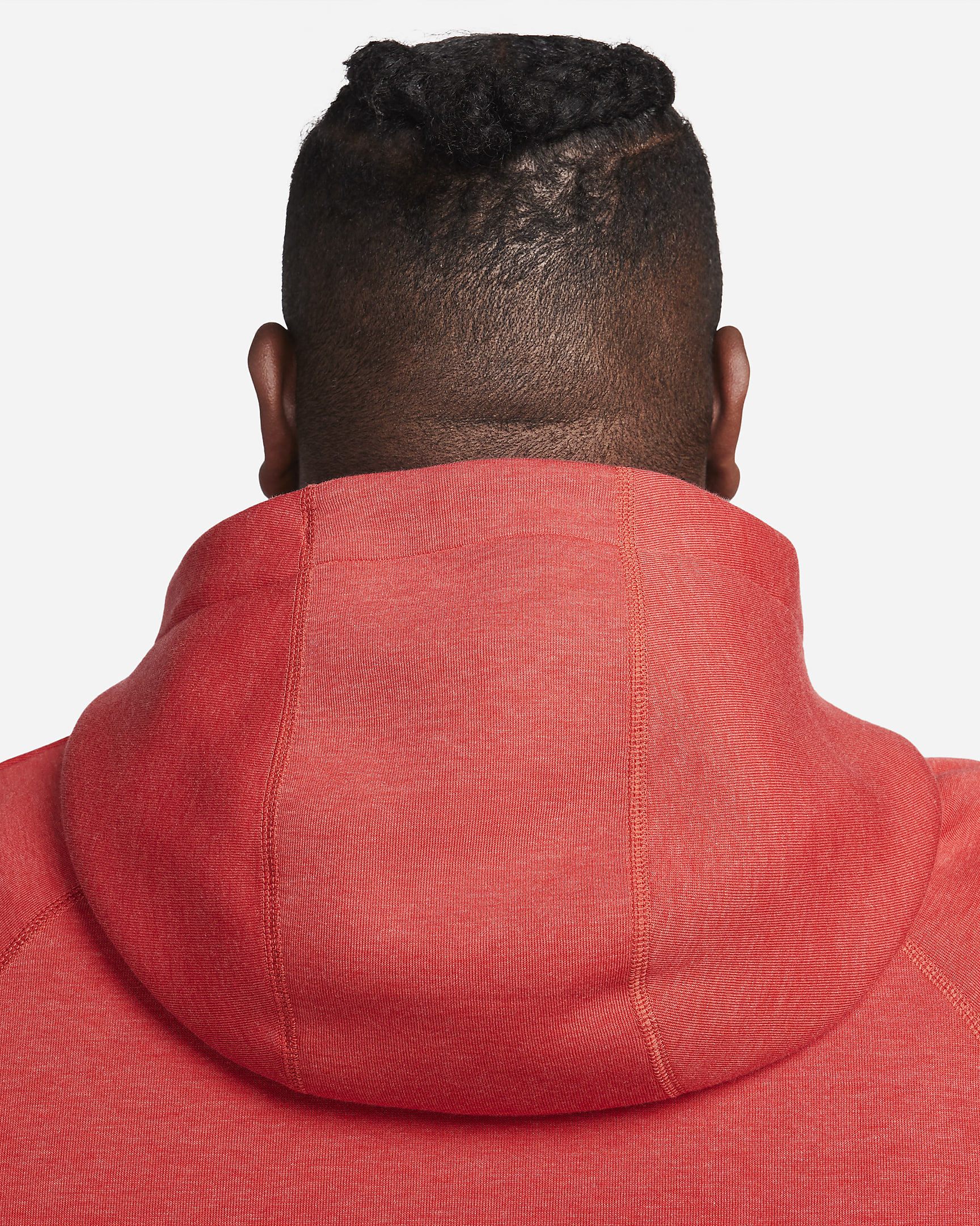 Nike Sportswear Tech Fleece Men's Pullover Hoodie - Light University Red Heather/Black