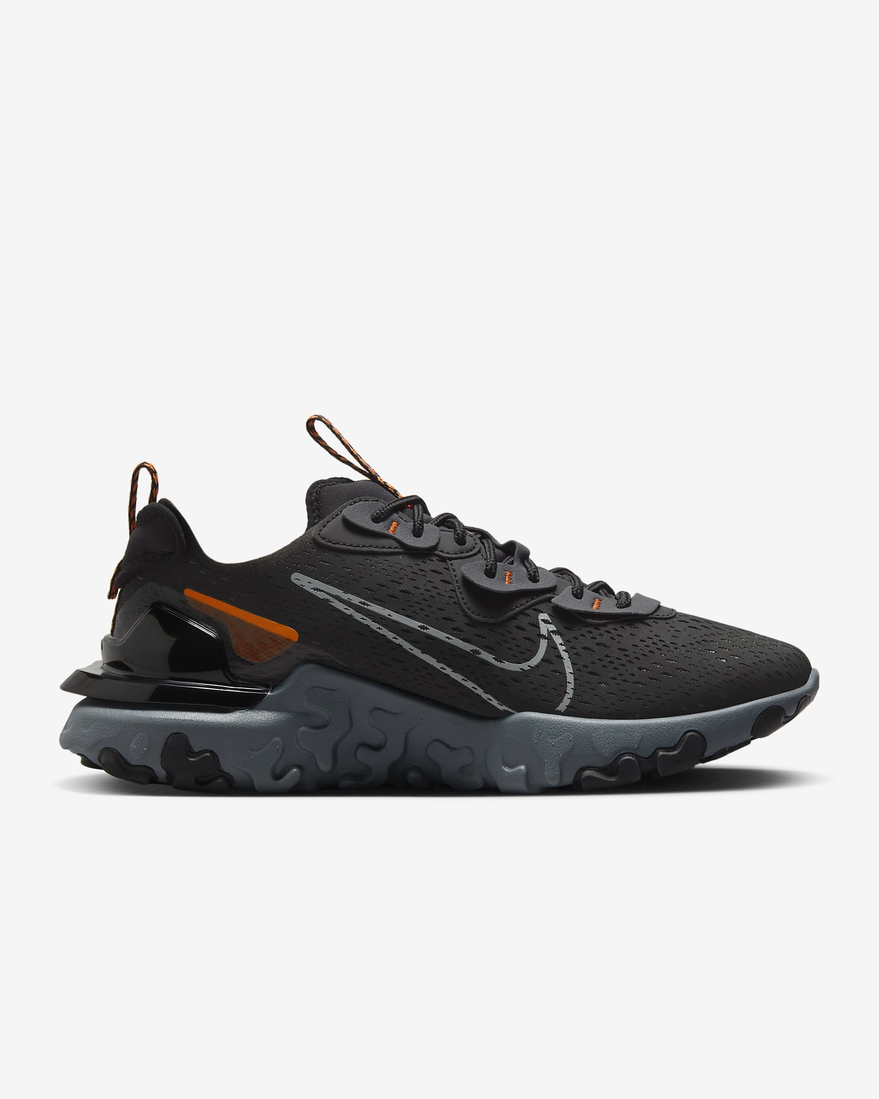 Nike React Vision Schuh (Herren) - Schwarz/Safety Orange/Anthracite/Cool Grey