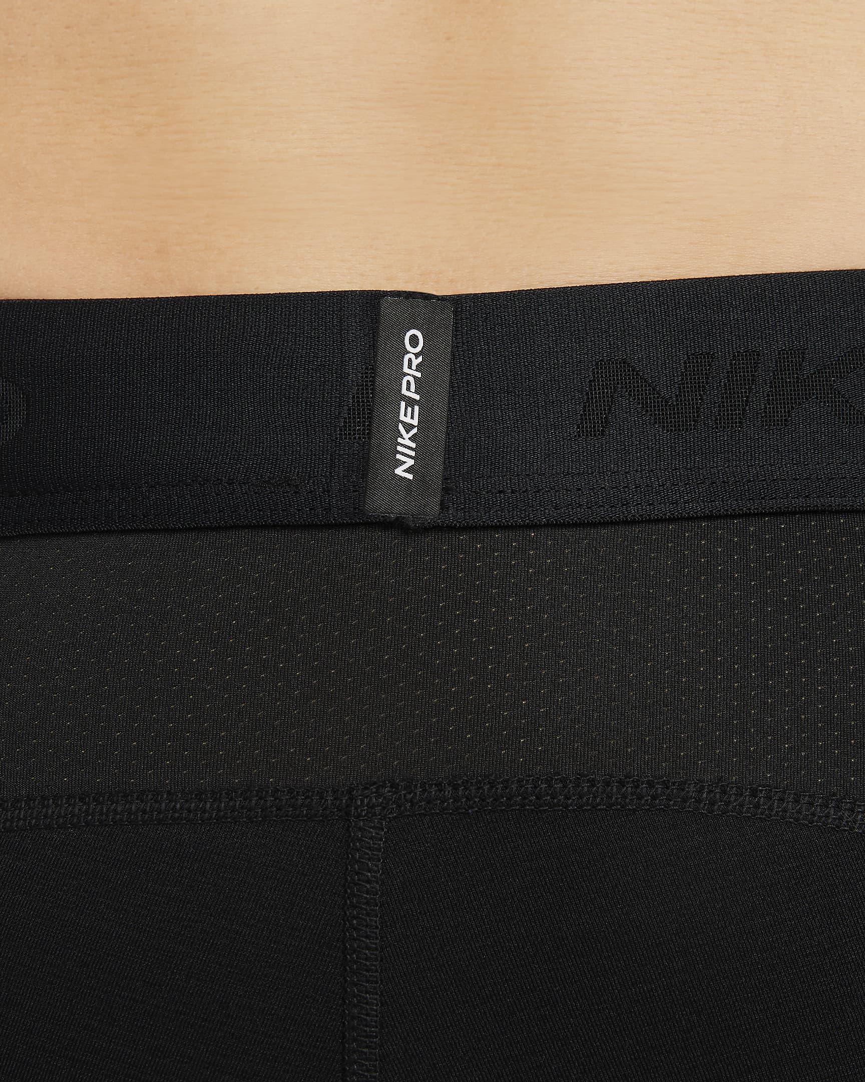 Nike Pro Warm Mallas - Hombre - Negro/Blanco