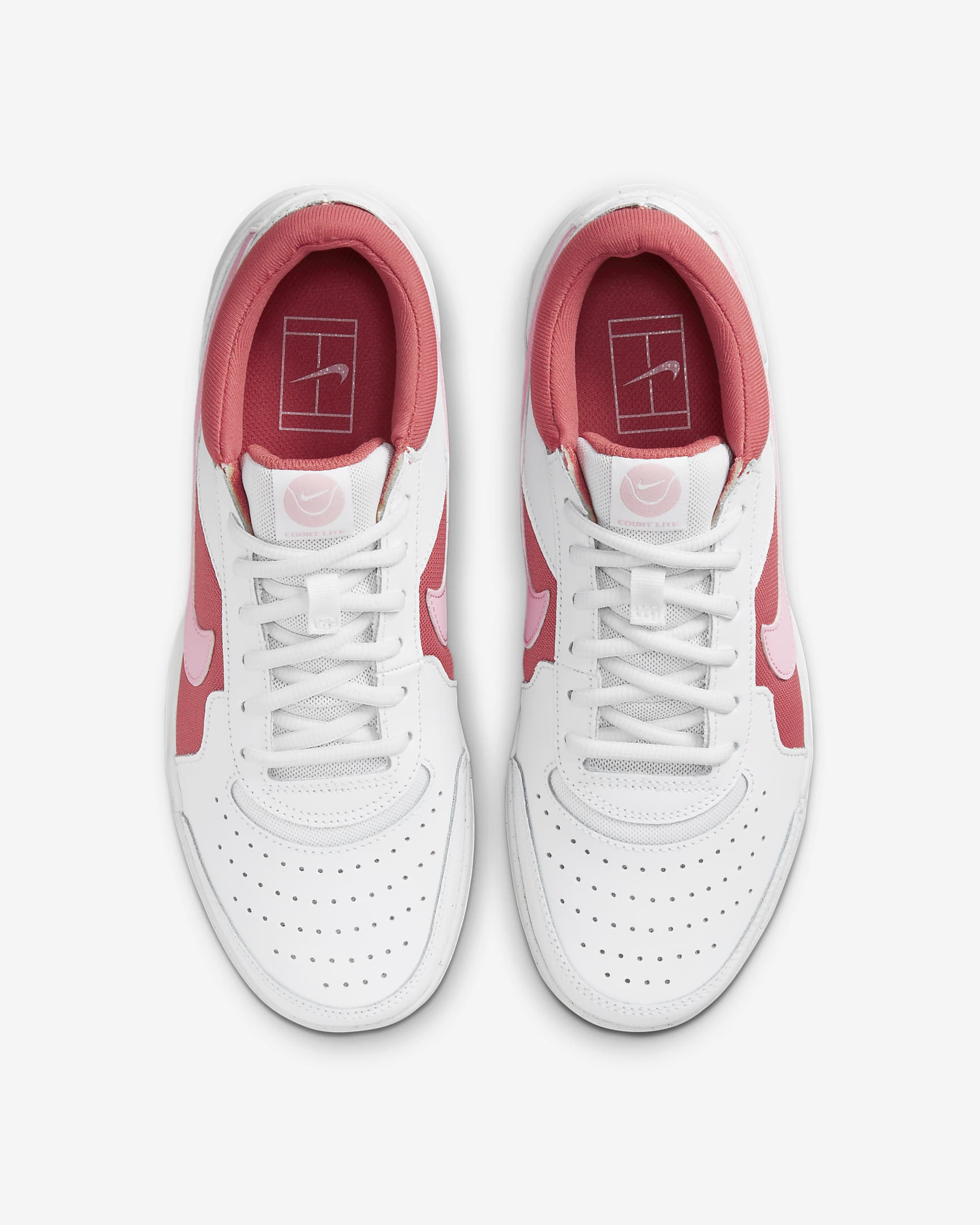 NikeCourt Air Zoom Lite 3 Women's Tennis Shoes - White/Adobe/Medium Soft Pink