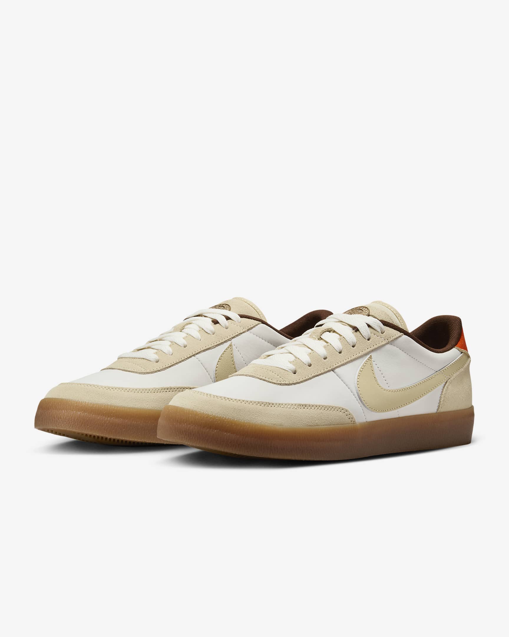 Nike Killshot 2 Leather Men's Shoes - Sail/Gum Light Brown/Safety Orange/Team Gold