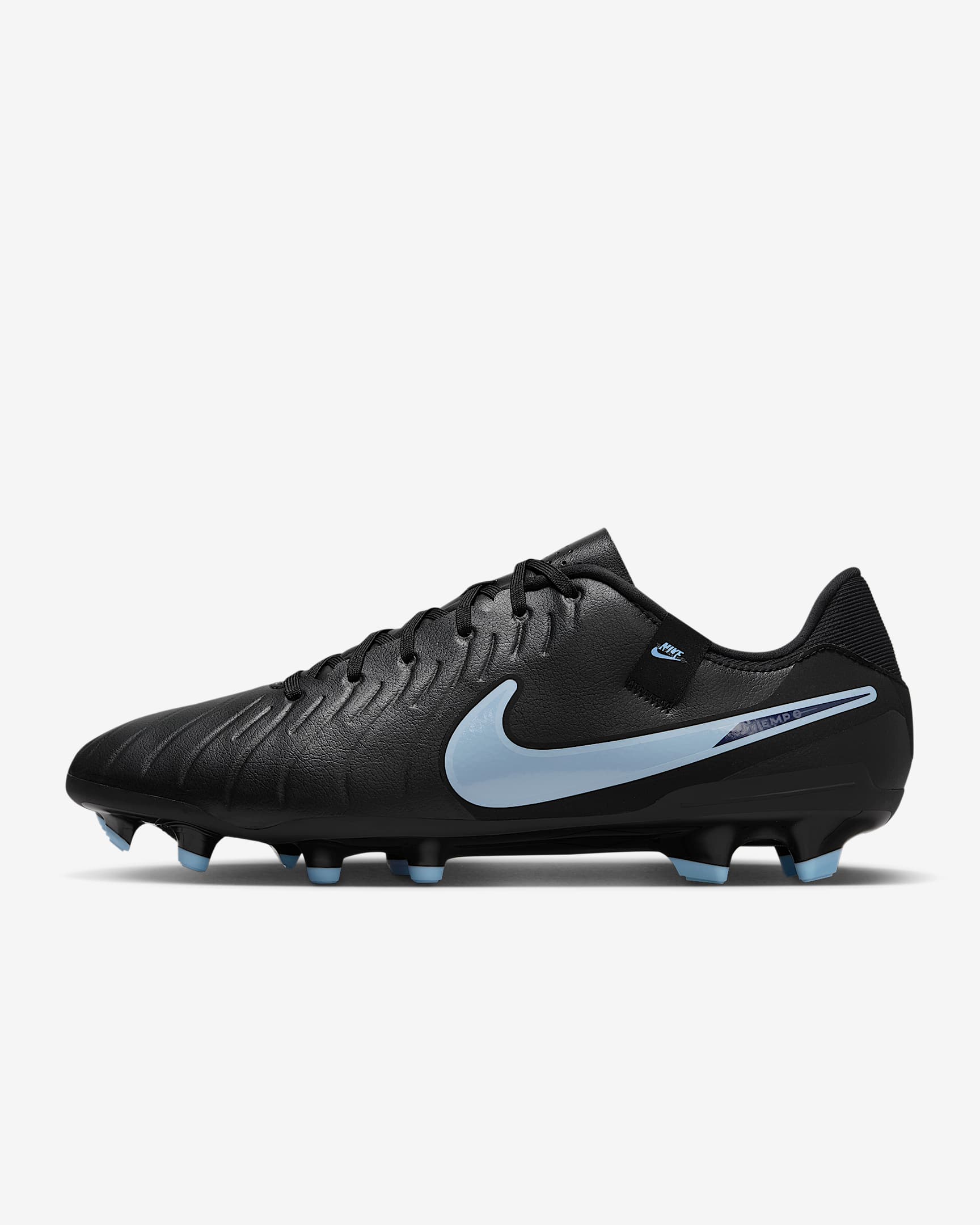 Nike Tiempo Legend 10 Academy Multi-Ground Low-Top Soccer Cleats - Black/Black