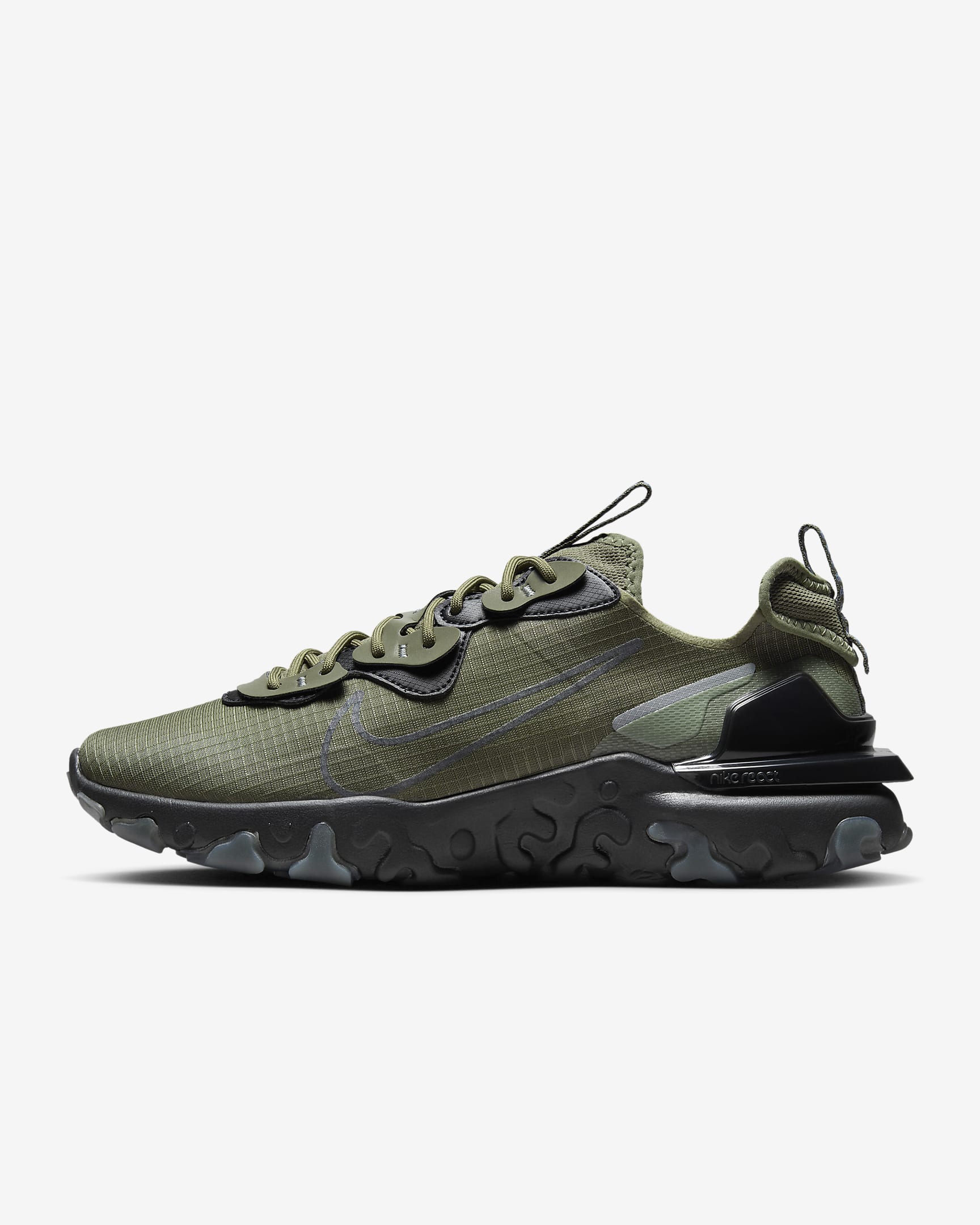 Nike React Vision-sko til mænd - Medium Olive/Cool Grey/sort