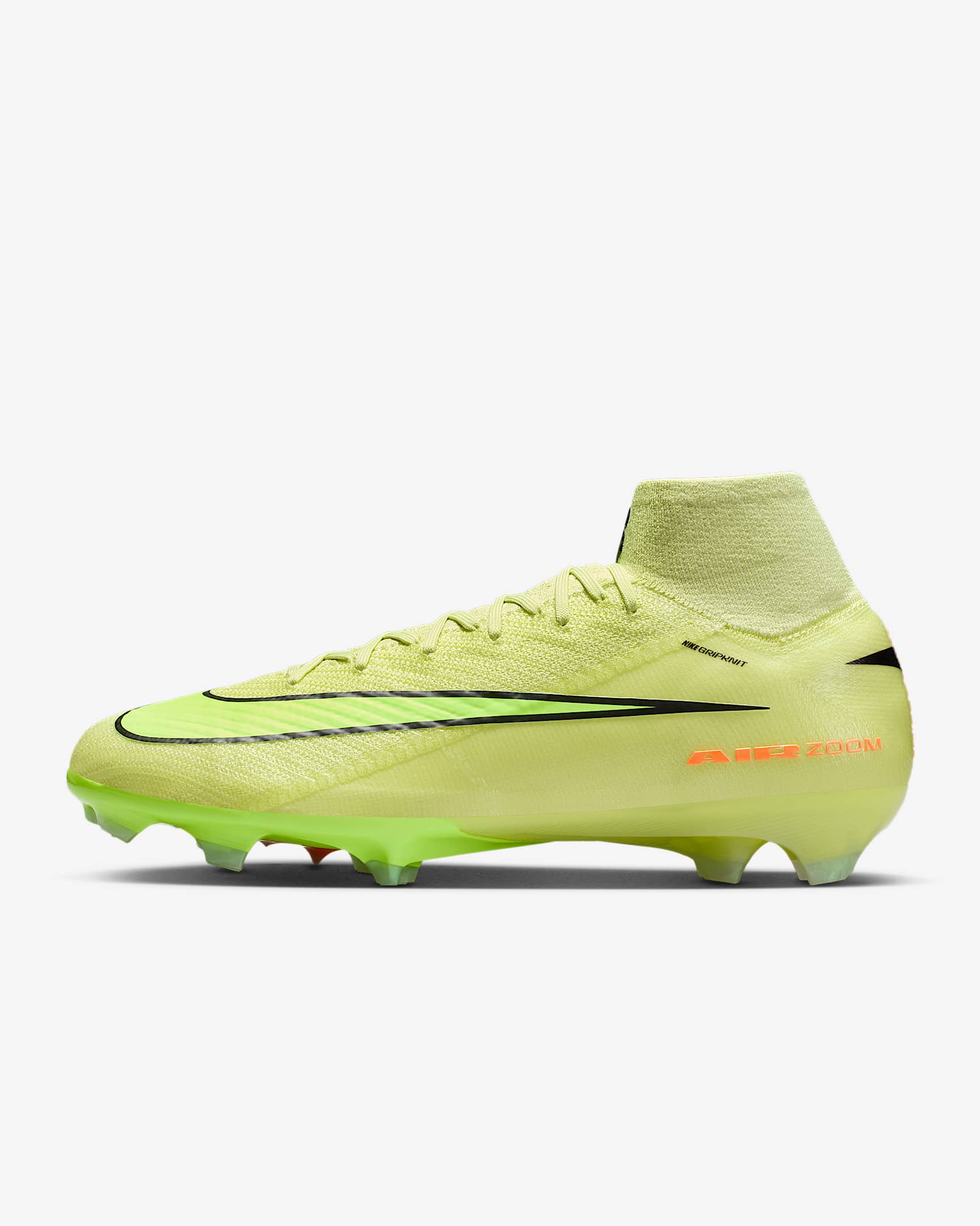 Nike Mercurial Superfly 10 Elite Firm-Ground High-Top Football Boot - Limelight/Hyper Crimson/Volt