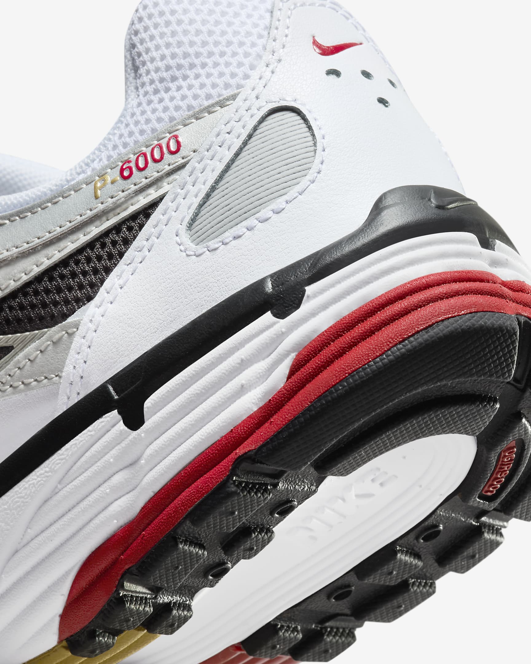 Nike P-6000 Shoes - White/Metallic Platinum/Varsity Red