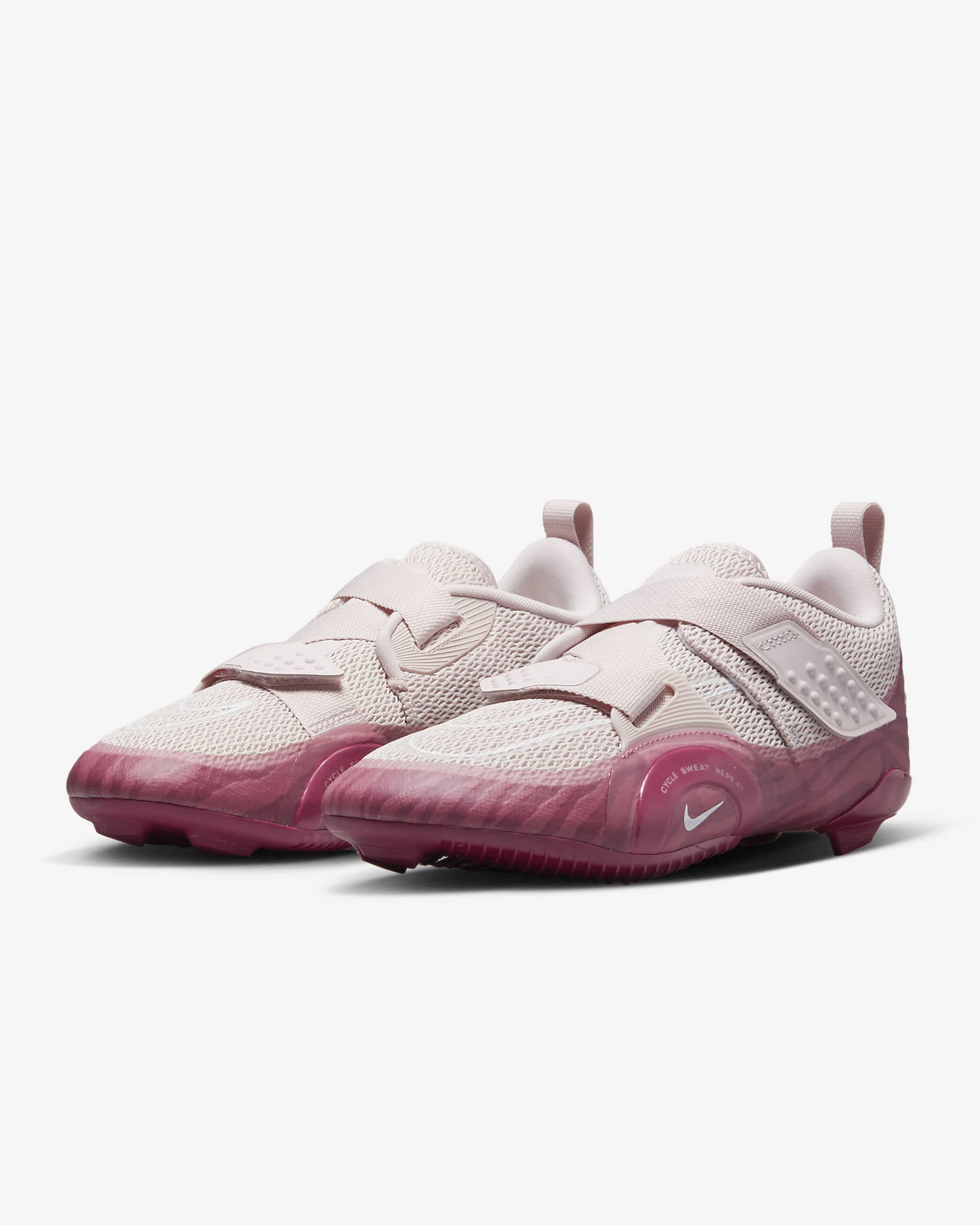 Nike SuperRep Cycle 2 Next Nature Women's Cycling Shoes - Barely Rose/Desert Berry/White