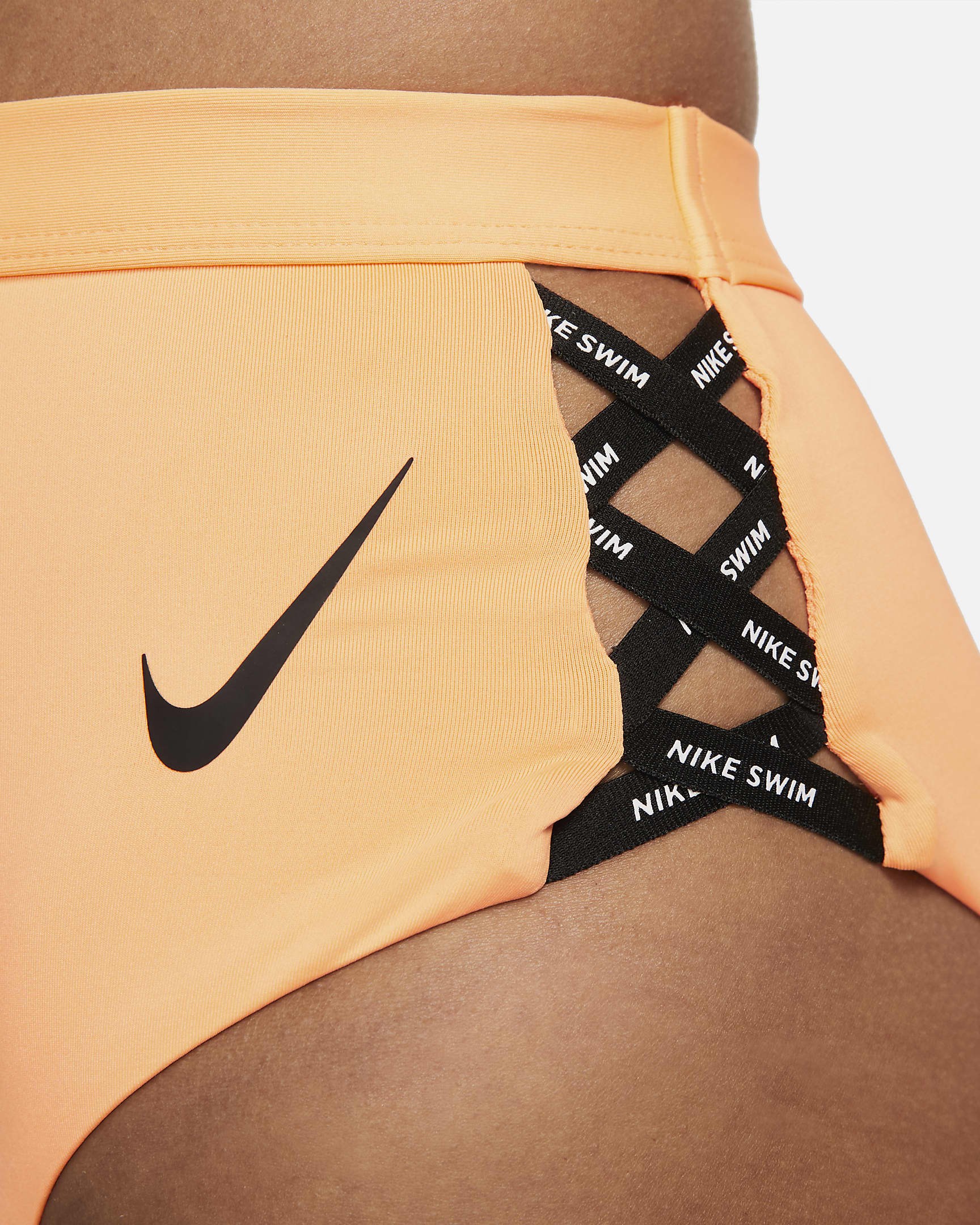 Nike Sneakerkini Women's High Waist Cheeky Bottom - Peach Cream