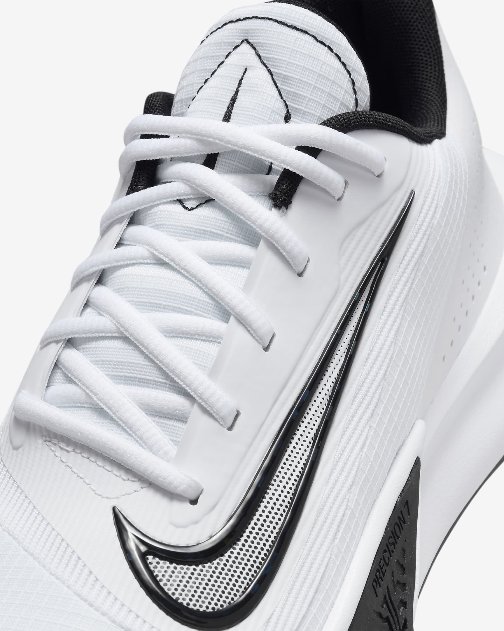 Nike Precision 7 Men's Basketball Shoes - White/Black