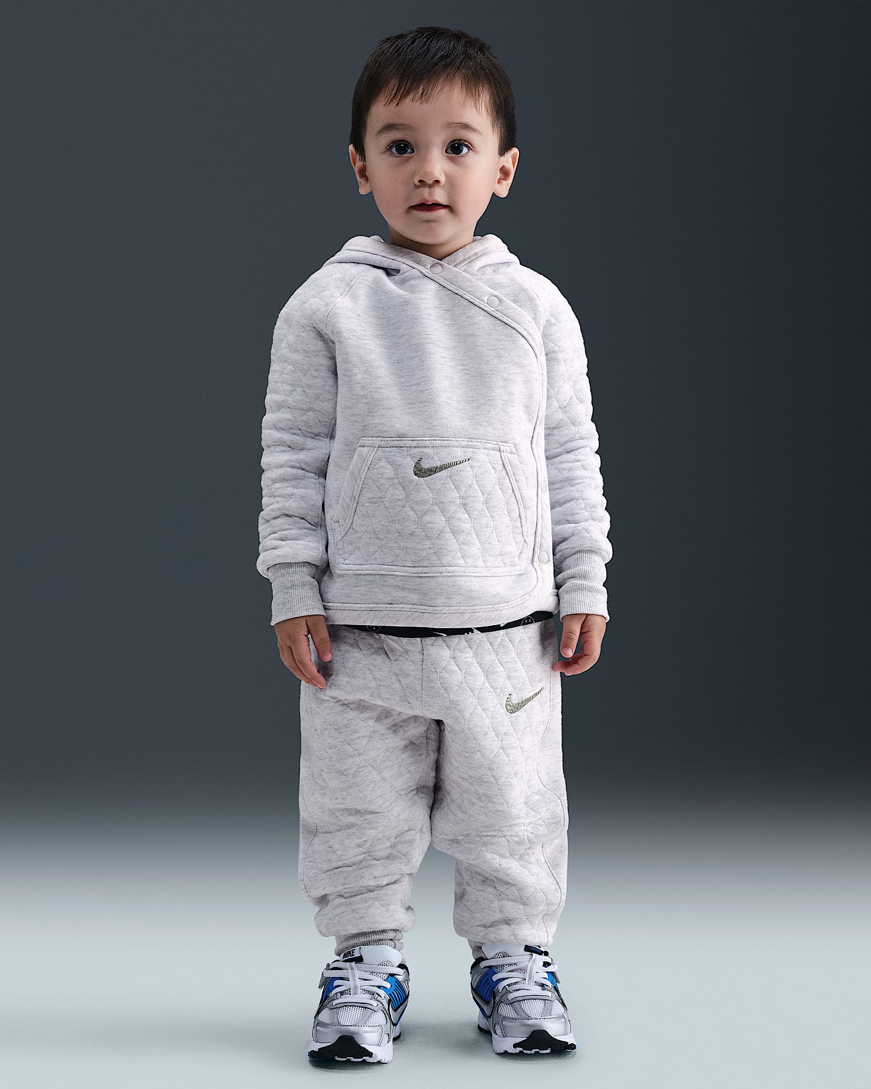 Nike Ready, Set! Toddler 2-Piece Hooded Jogger Set - Birch Heather