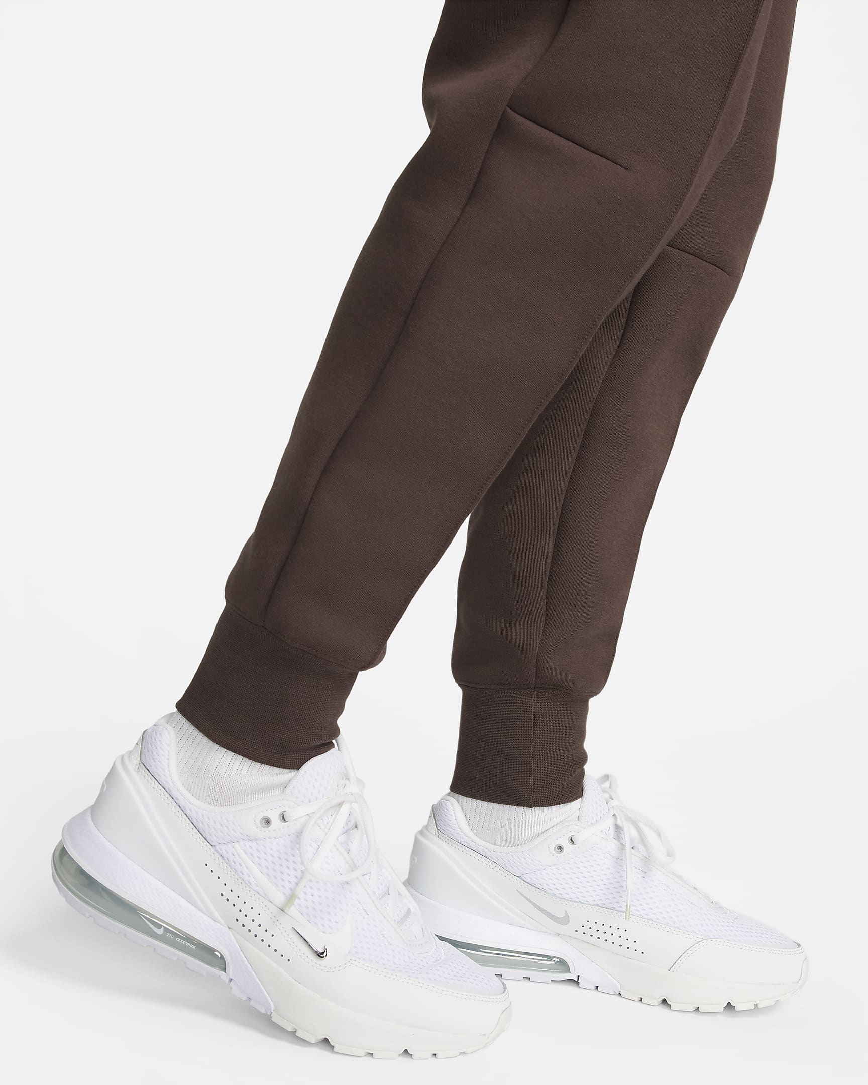 Nike Sportswear Tech Fleece Jogger de talle medio - Mujer - Baroque Brown/Negro