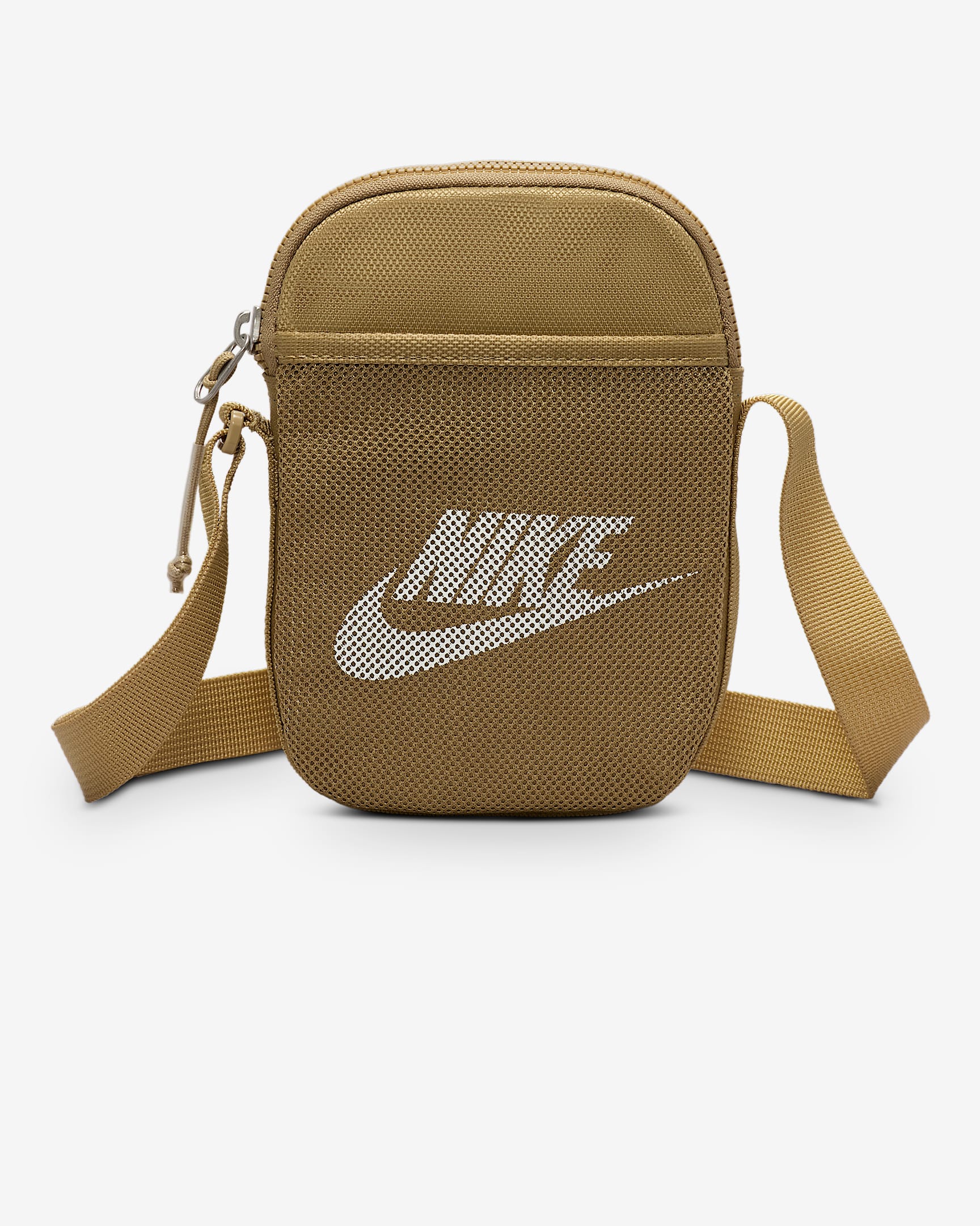 Bolsa bandolera (pequeña, 1 L) Nike Heritage - Beige paracaídas/Beige paracaídas/Blanco cumbre