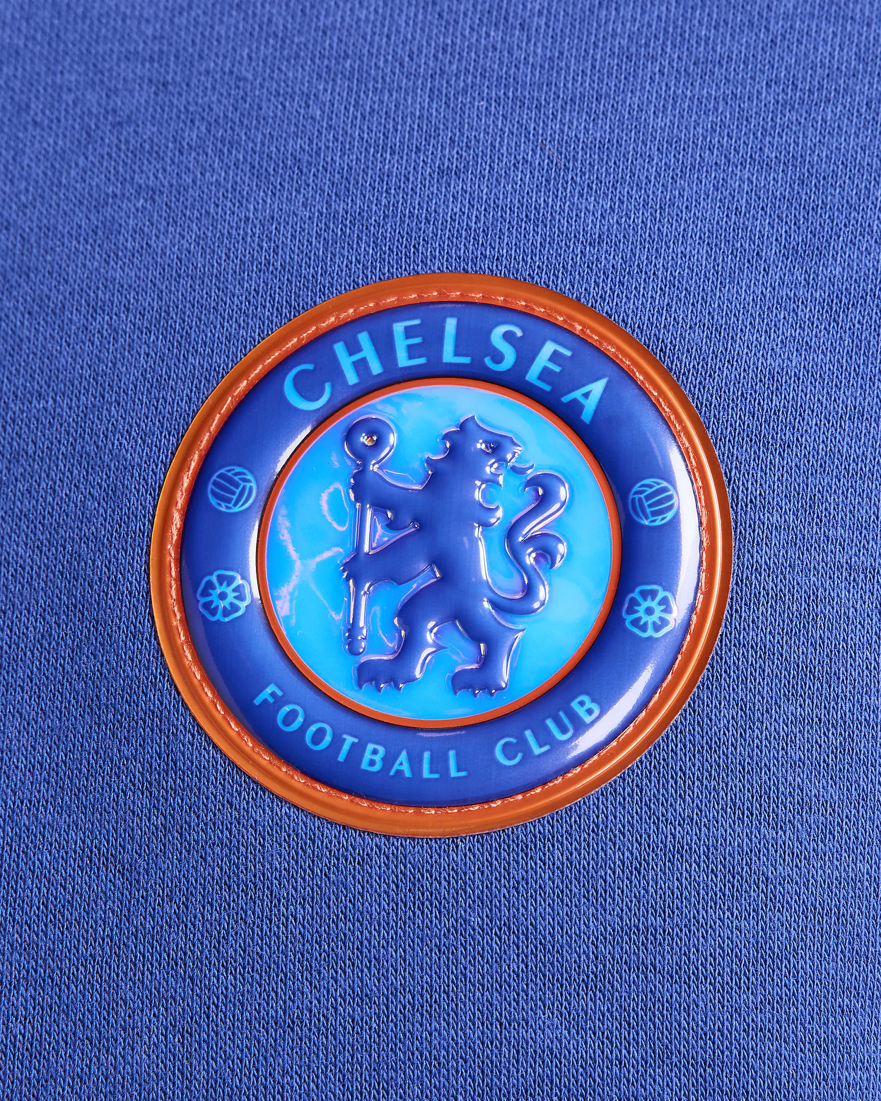 Chelsea FC Club Nike Football-sweatshirt med rund hals til mænd - Rush Blue/hvid