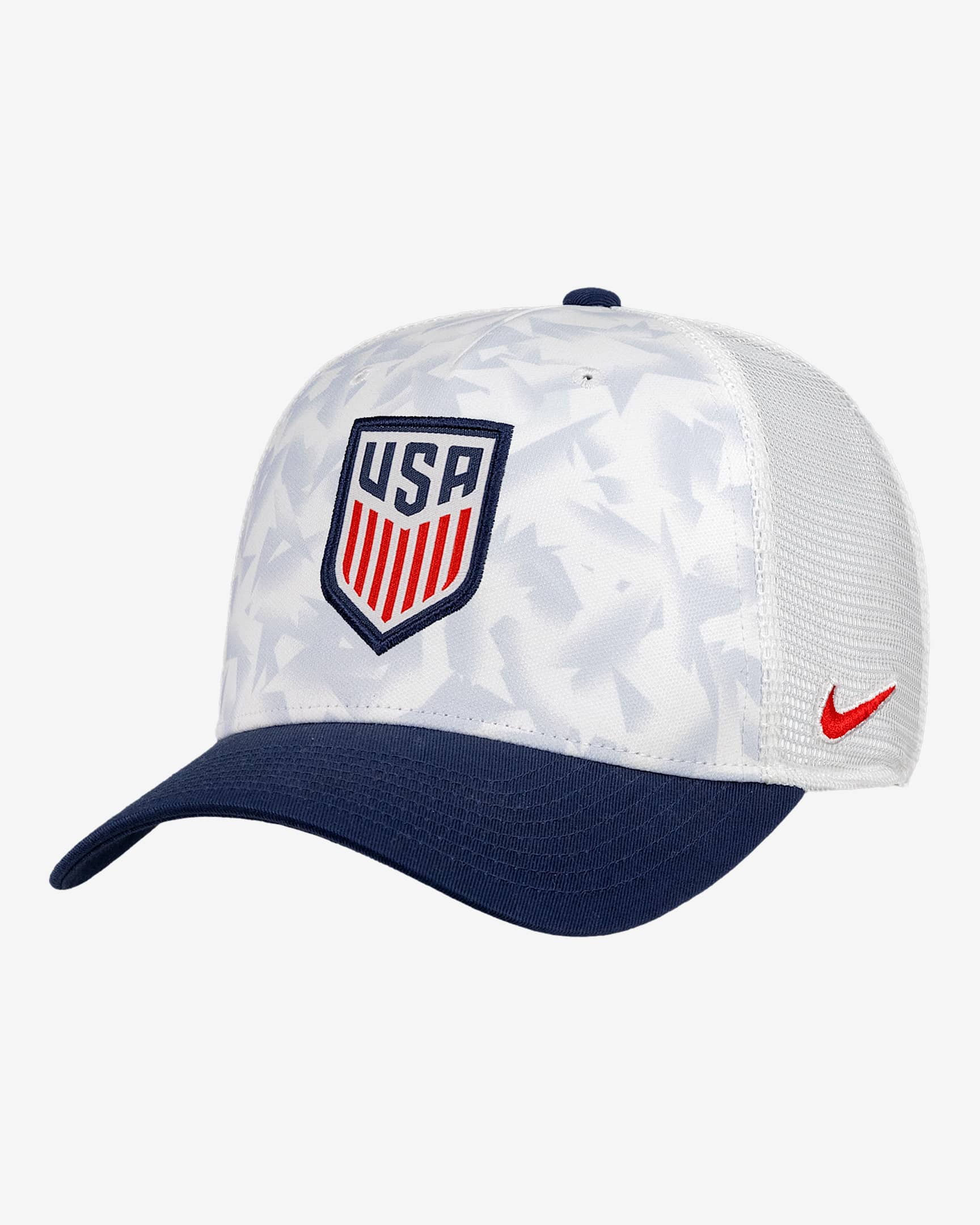 Gorra de rejilla de fútbol Nike ajustable con estructura USMNT Rise - Estampado