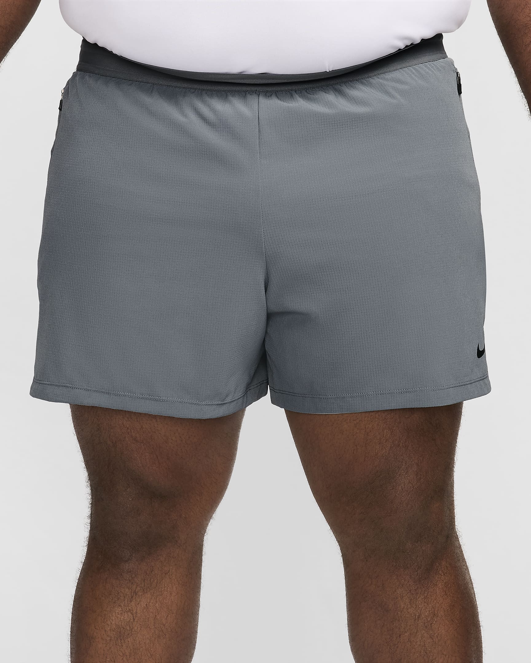 Shorts da fitness Dri-FIT non foderati 13 cm Nike Flex Rep – Uomo - Smoke Grey/Nero/Nero