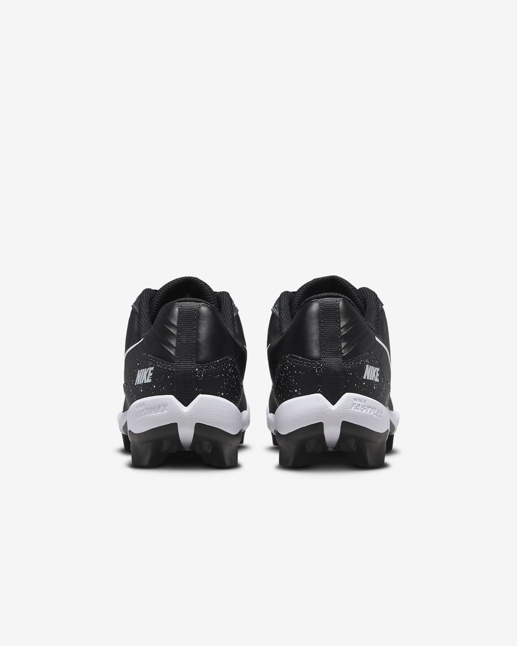 Tacos de béisbol para niños talla pequeña/grande Nike Alpha Huarache 4 Keystone - Negro/Gris humo oscuro/Blanco