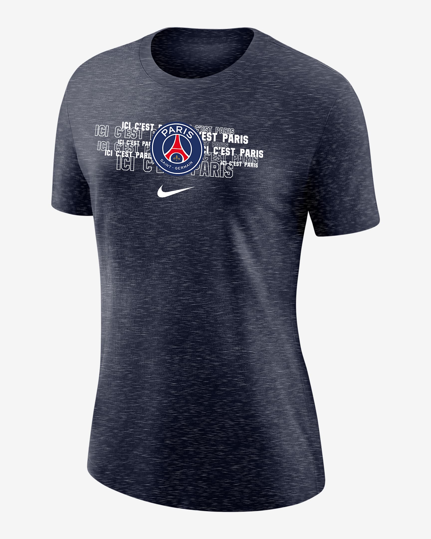 Paris Saint-Germain Women's Varsity T-Shirt - Navy