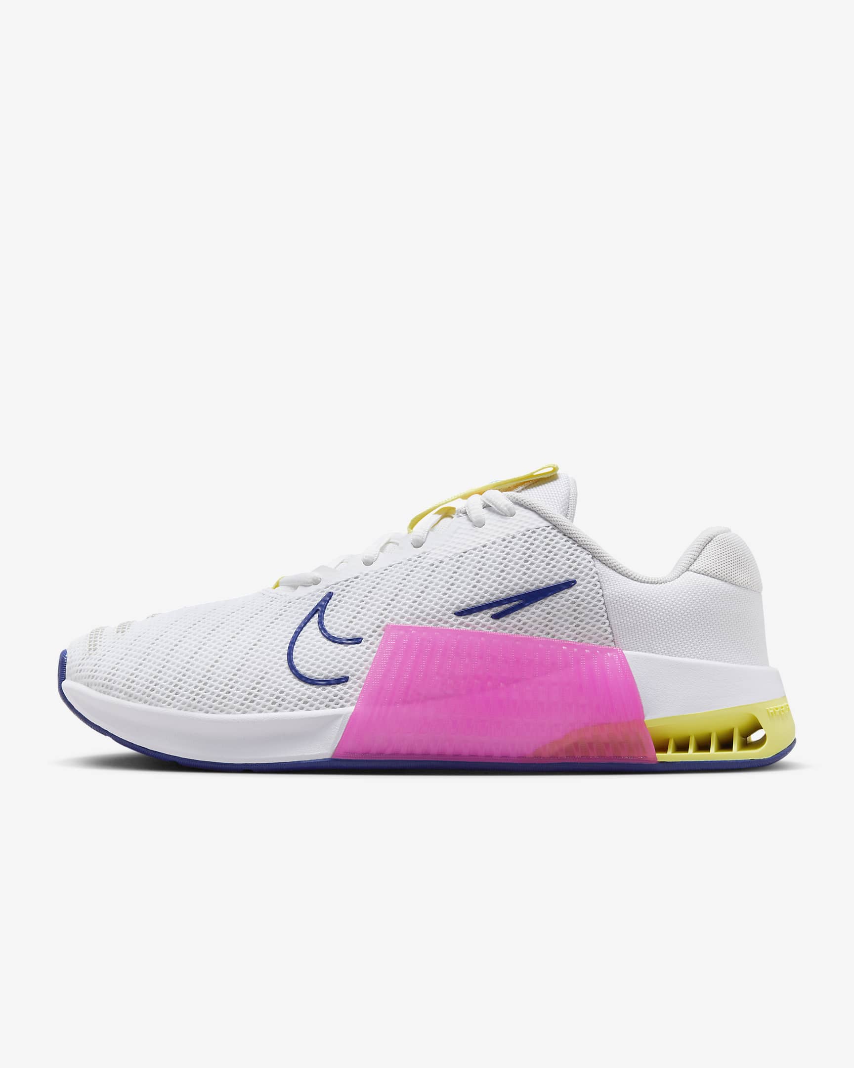 Nike Metcon 9 Women's Workout Shoes - White/Deep Royal Blue/Fierce Pink/White