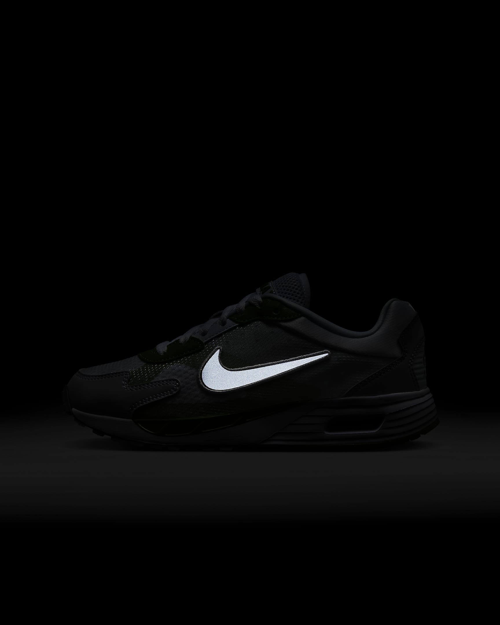 Nike Air Max Solo sko til store barn - Hvit/Chlorophyll/Smoke Grey/Svart