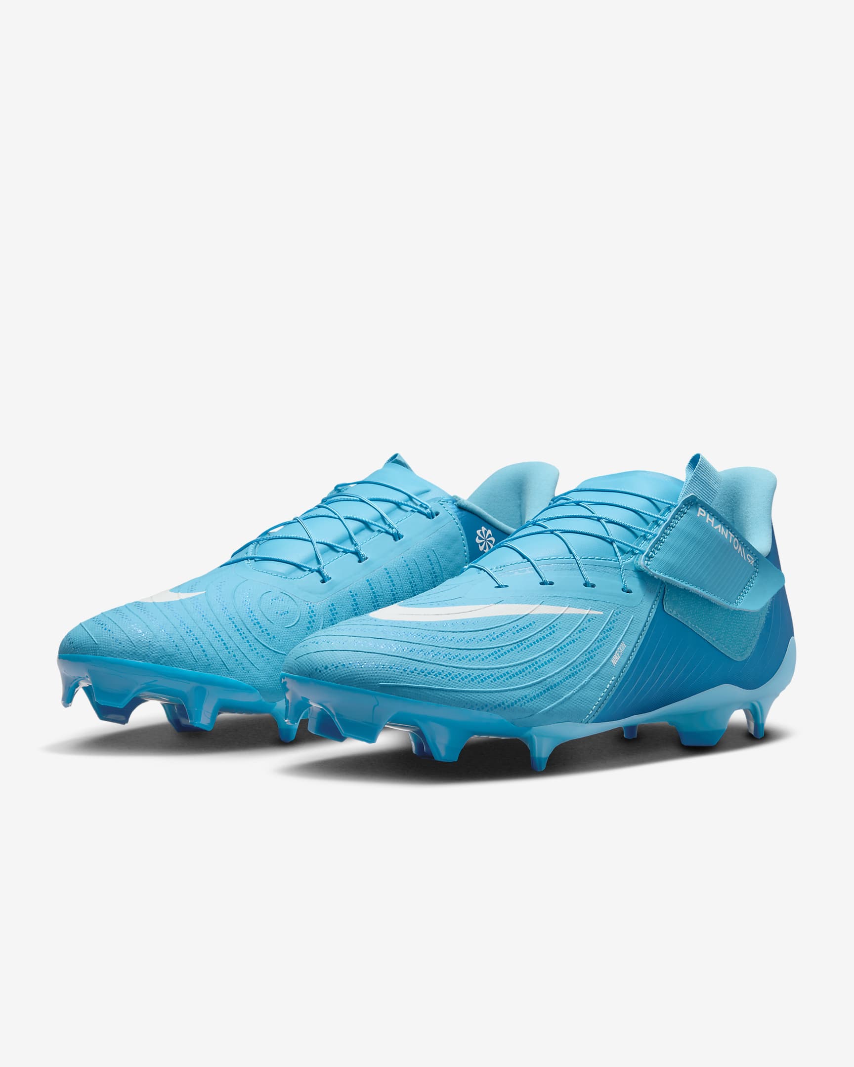 Nike Phantom GX 2 Academy EasyOn MG Low-Top-Fußballschuh für weichen Rasen - Blue Fury/Weiß