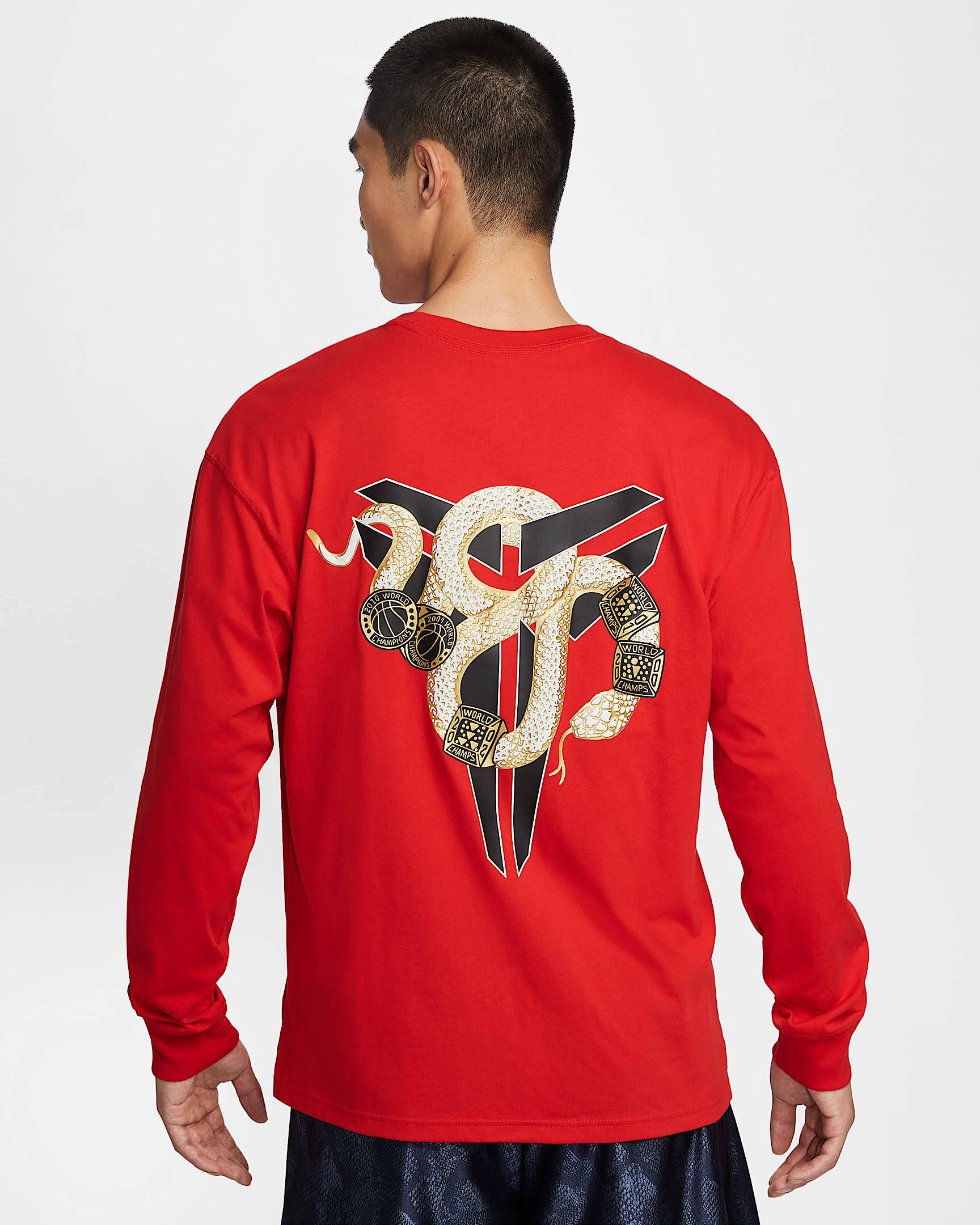 Kobe Men's Max90 Long-Sleeve T-Shirt - University Red