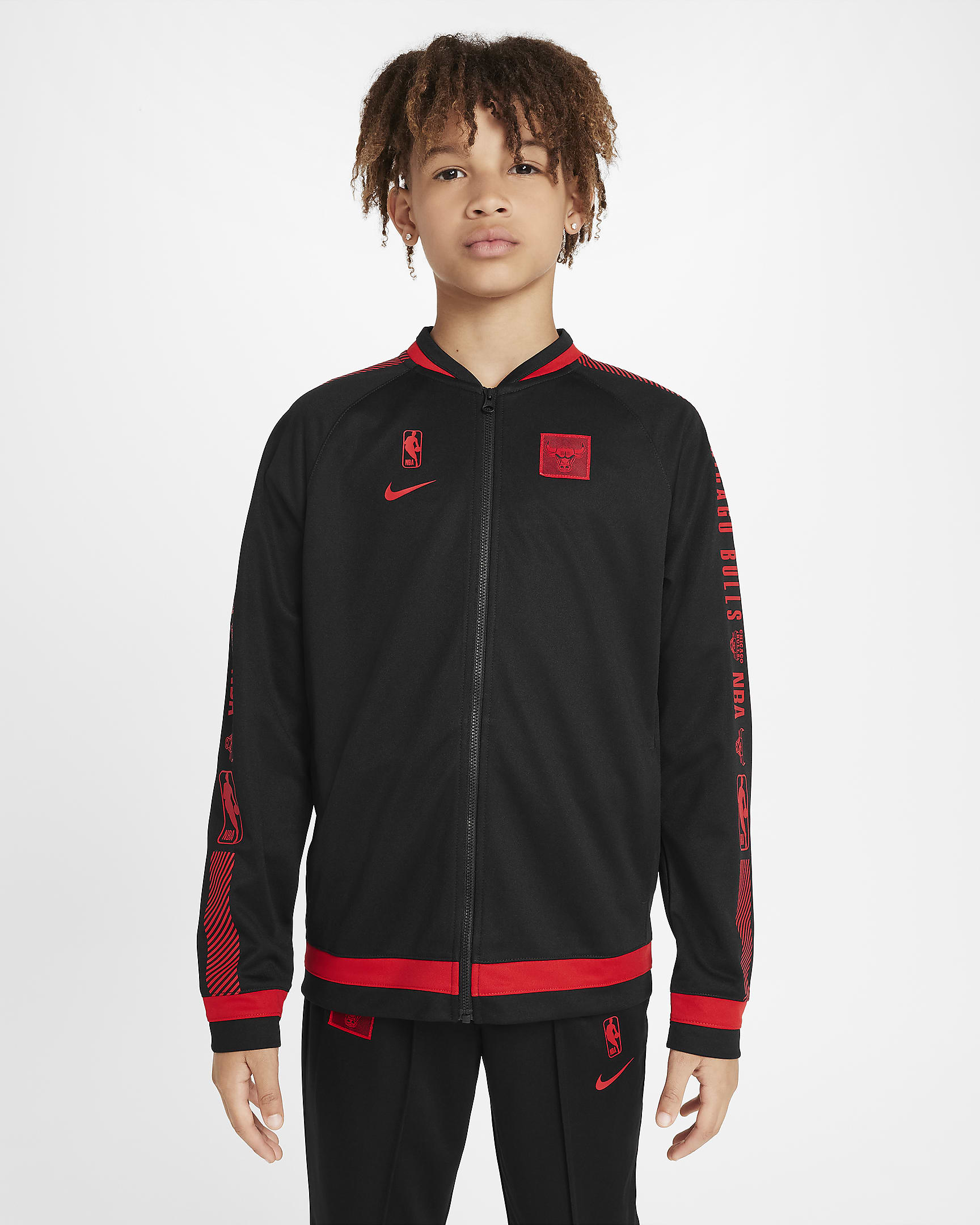 Survêtement Nike Dri-FIT NBA Chicago Bulls Starting 5 Courtside pour ado - Noir