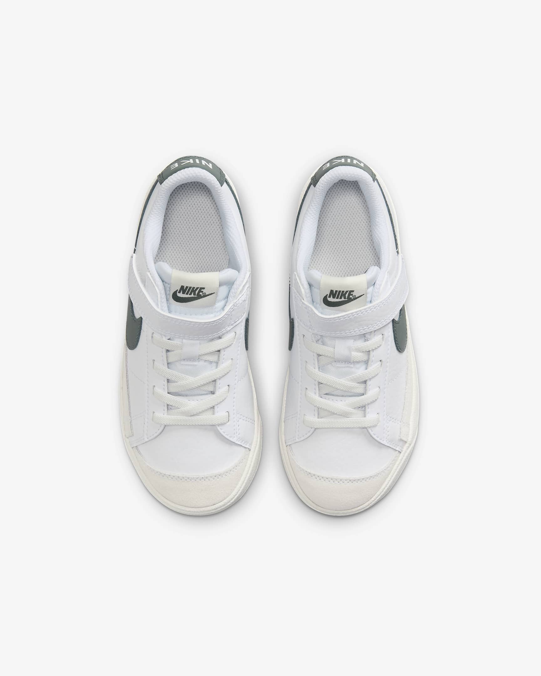 Nike Blazer Low '77 Younger Kids' Shoes - White/Sail/Vintage Green