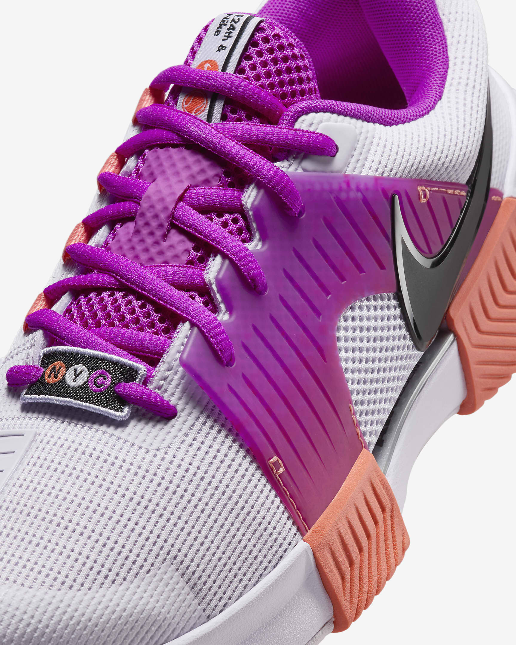 Nike Zoom GP Challenge 1 Premium hardcourt tennisschoenen voor dames - Barely Grape/Light Wild Mango/Vivid Grape/Zwart