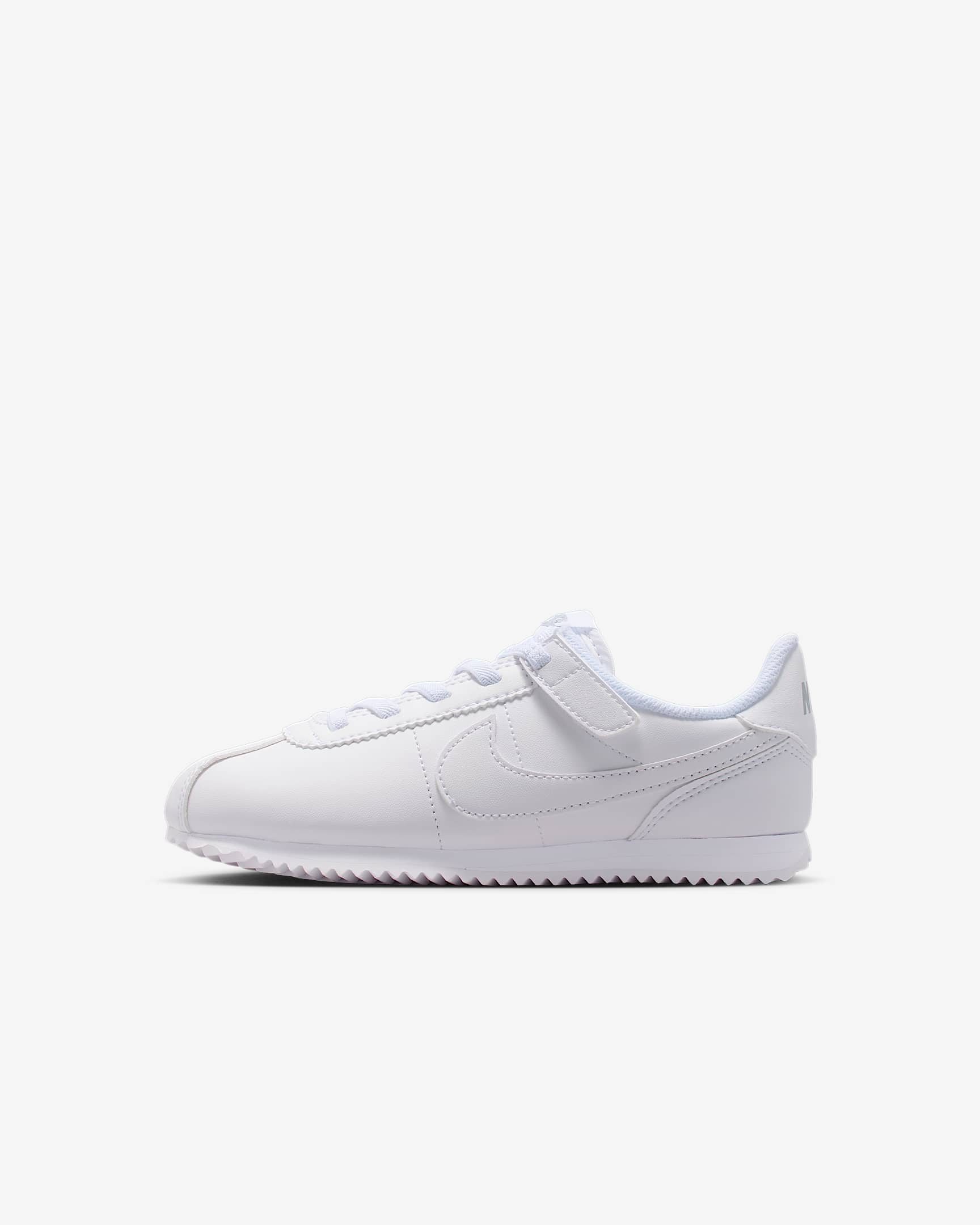 Tenis para niños de preescolar Nike Cortez EasyOn - Blanco/Gris lobo/Blanco