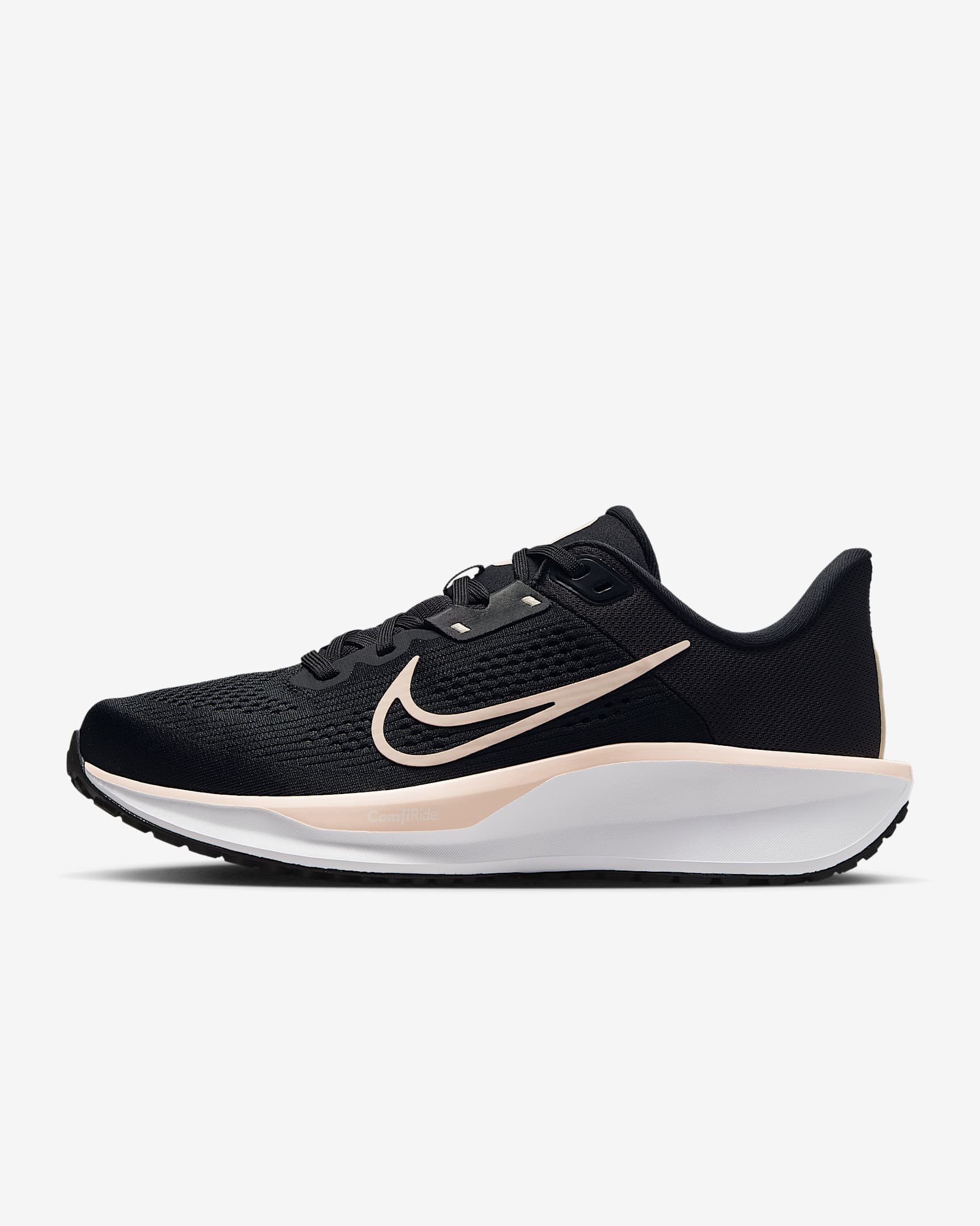 Nike Quest 6 Straßenlaufschuh (Damen) - Schwarz/Weiß/Medium Ash/Guava Ice