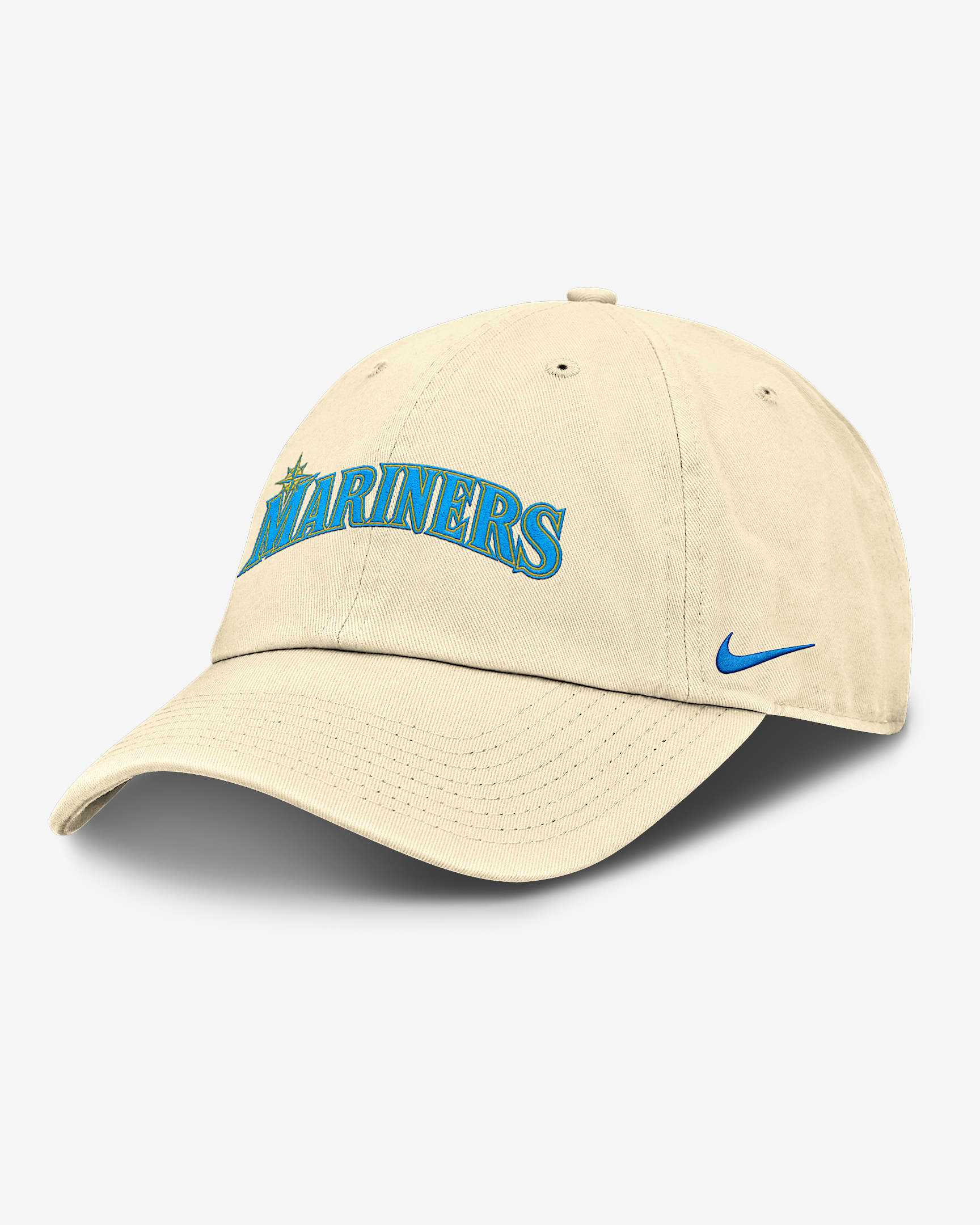 Seattle Mariners Club Men's Nike MLB Adjustable Hat - Coconut Milk