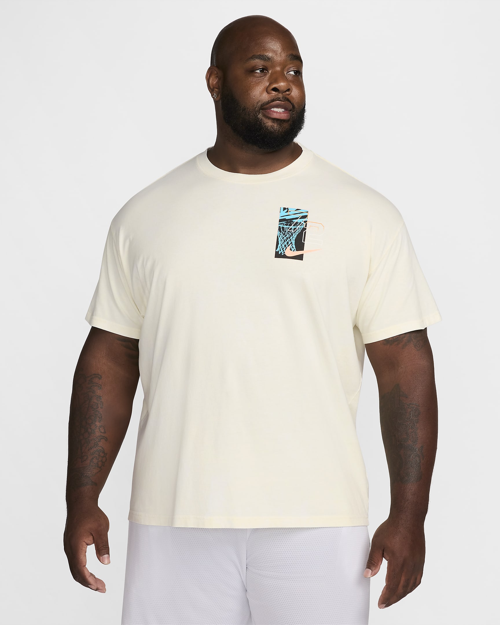 Nike Men's Max90 Basketball T-Shirt - Coconut Milk