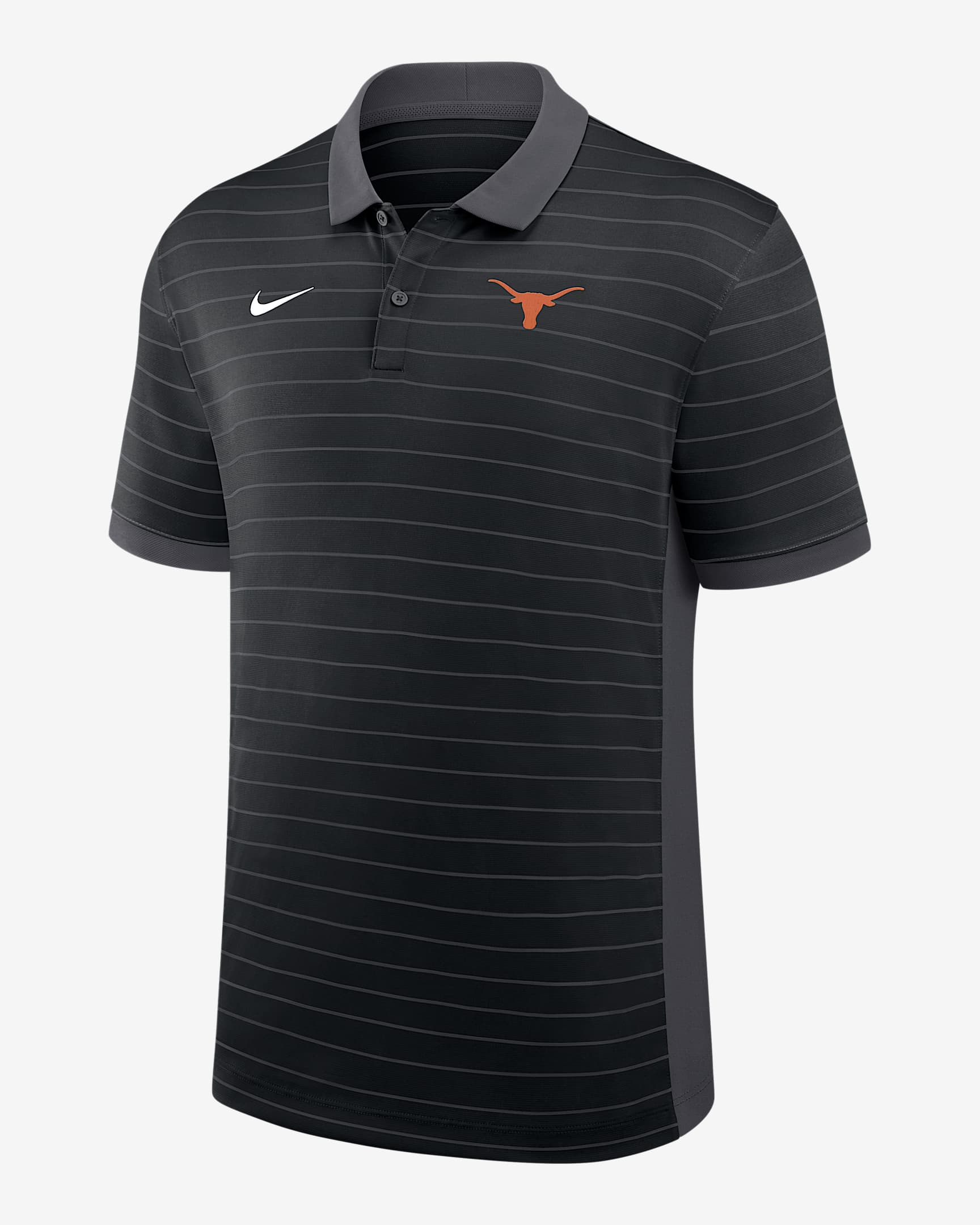 Texas Sideline Victory Stripe Men's Nike Dri-FIT College Polo - Black