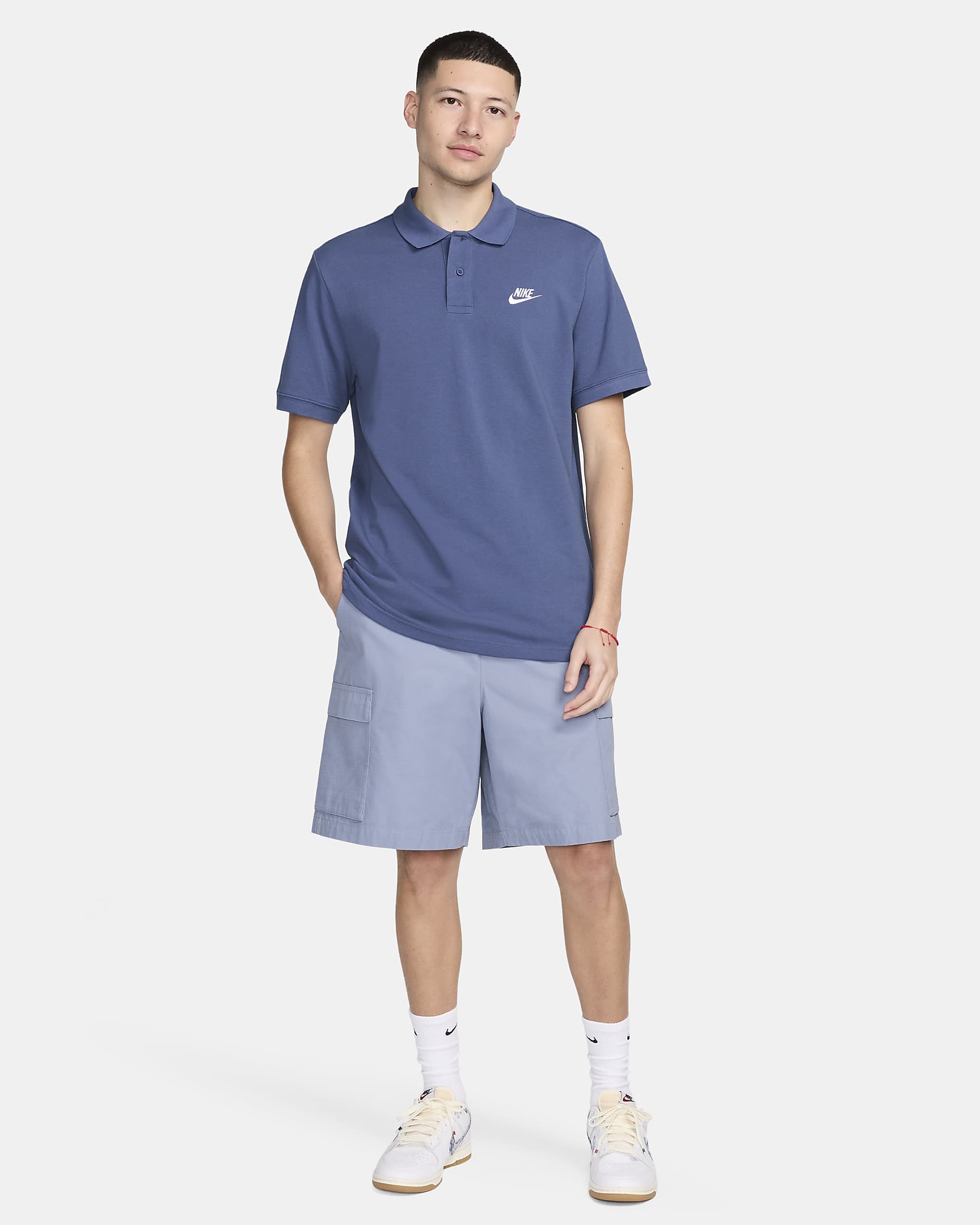 Nike Sportswear Men's Polo - Diffused Blue/White