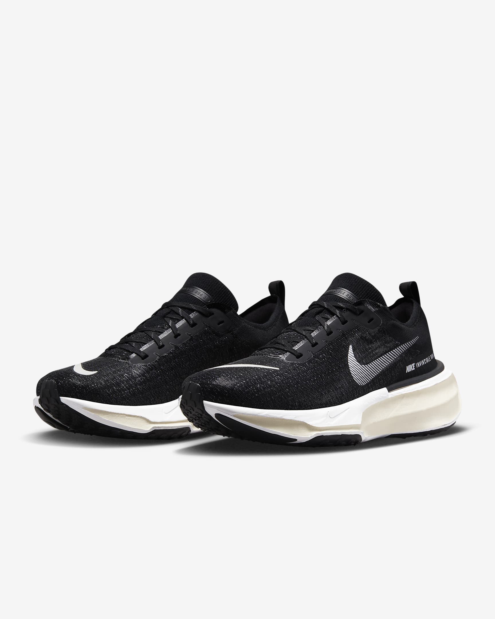 Nike Invincible 3 Men's Road Running Shoes - Black/Dark Grey/White/White