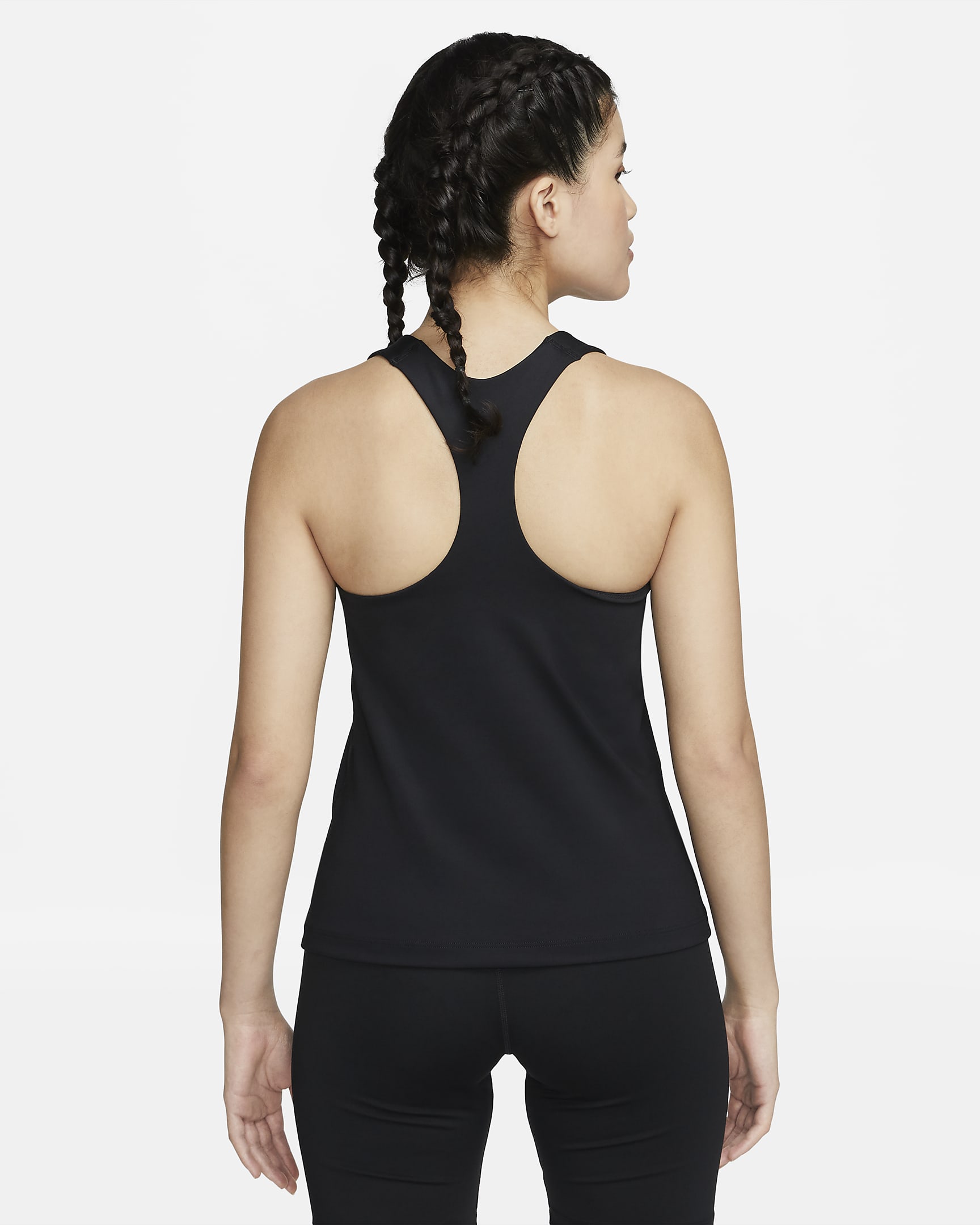 Nike Swoosh Women's Medium-Support Padded Sports Bra Tank - Black/Black/White