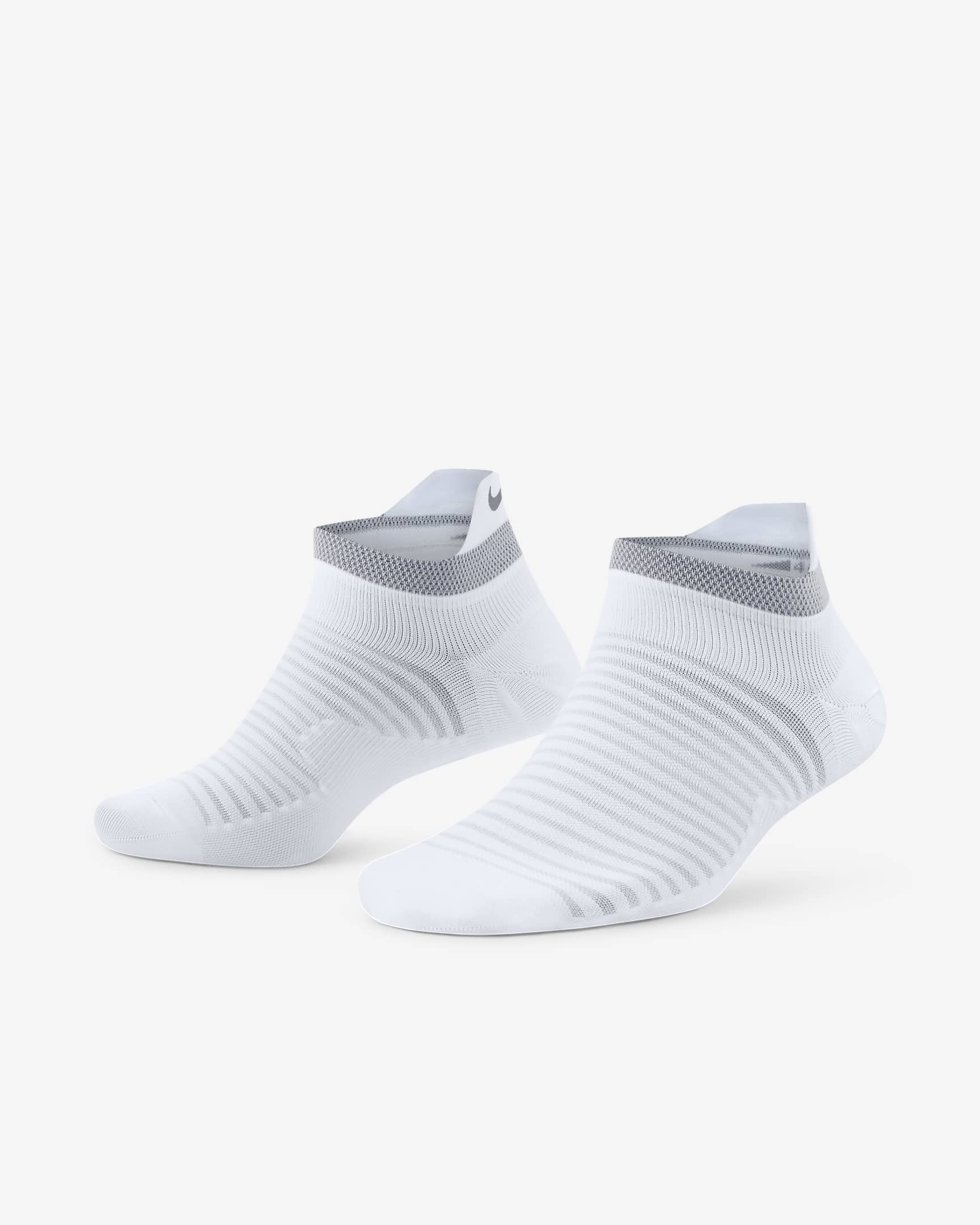 Nike Spark Lightweight No-Show Laufsocken - Weiß/Reflect Silver