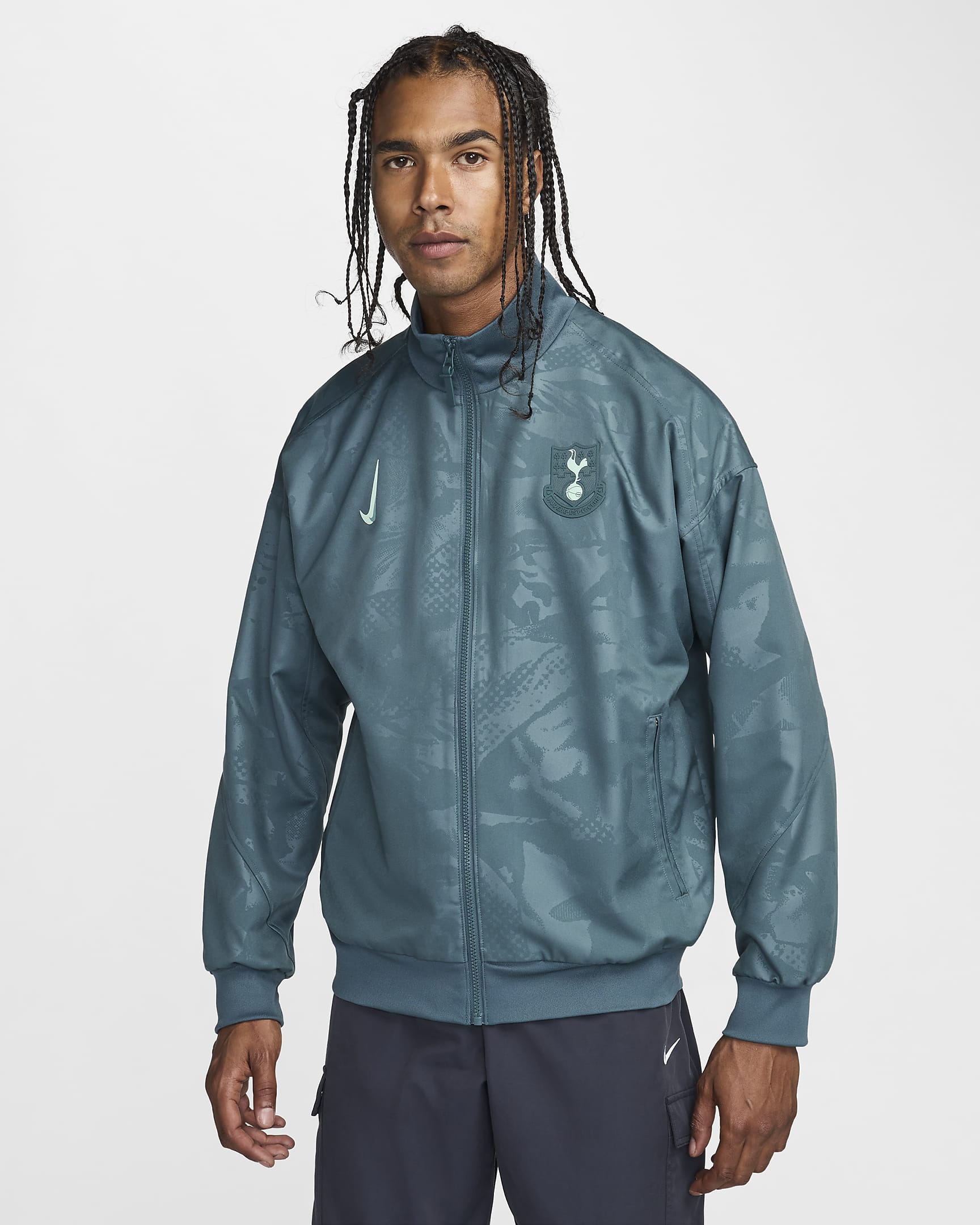 Tottenham Hotspur Strike Third Men's Nike Dri-FIT Football Anthem Jacket - Faded Spruce/Enamel Green