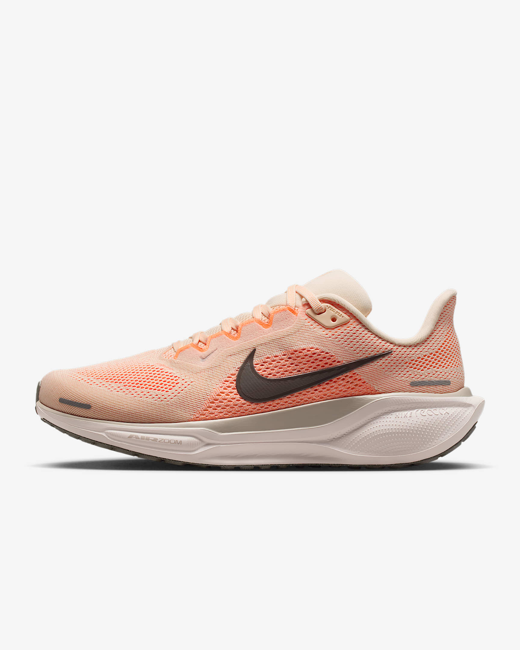 Nike Pegasus 41 Women's Road Running Shoes (Wide) - Guava Ice/Orange Pulse/Malt/Cave Stone