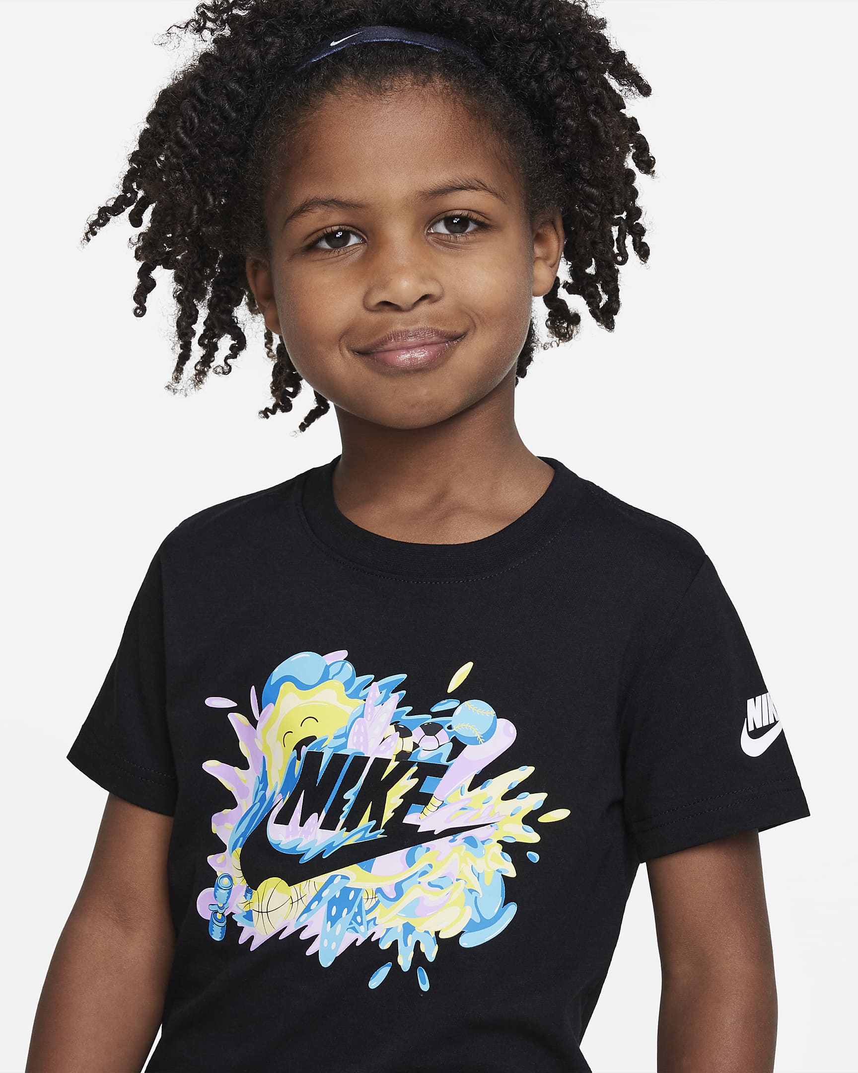 Nike Futura Sport Splash Tee Little Kids' T-Shirt - Black