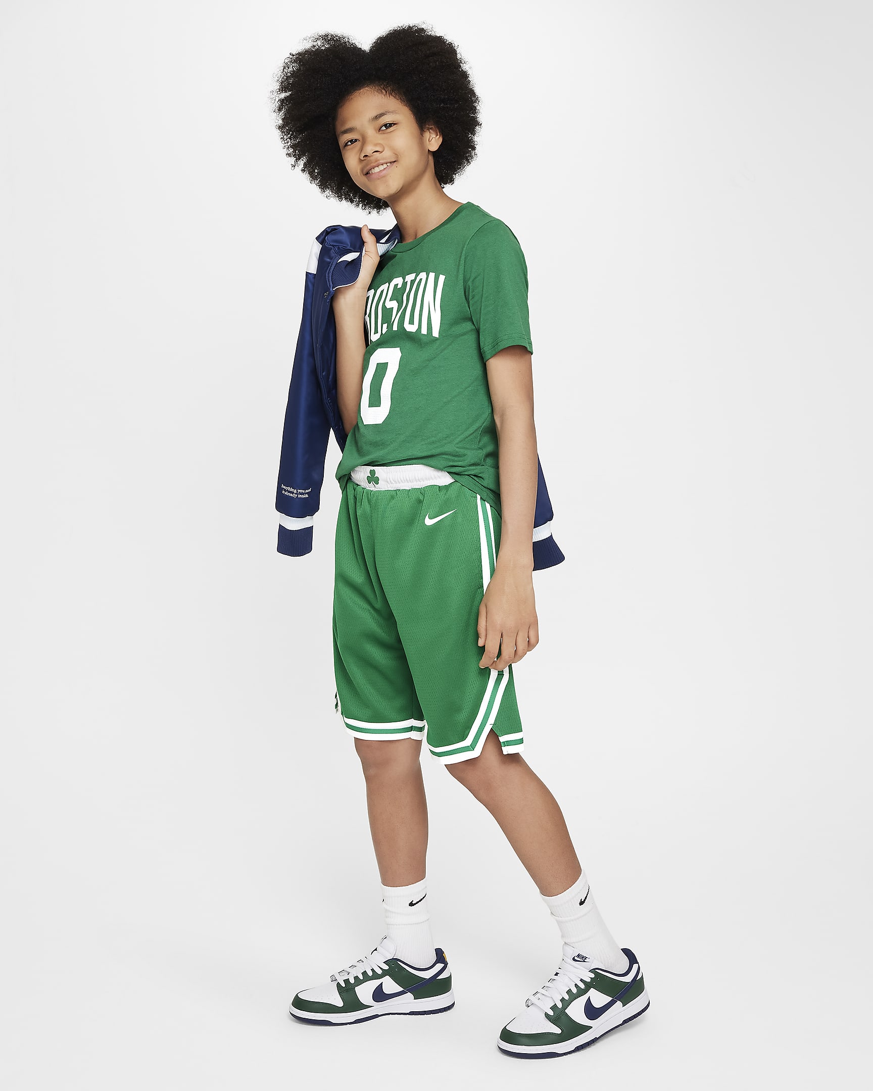 Boston Celtics 2023/24 Icon Edition Pantalón corto Nike NBA Swingman - Niño - Clover