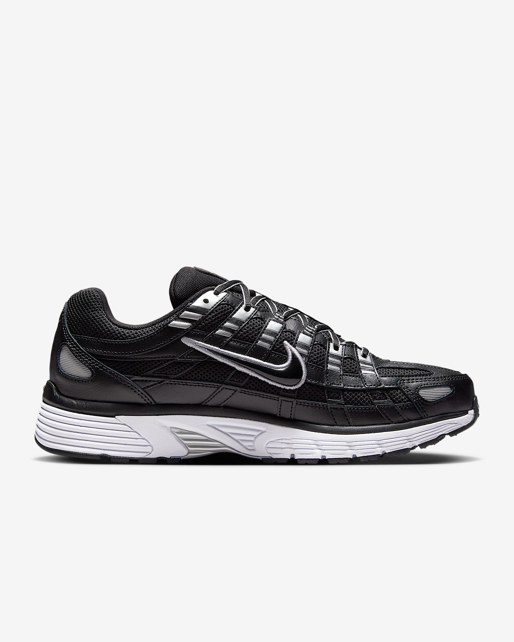 Nike P-6000 Shoes - Black/White/Metallic Silver/Black