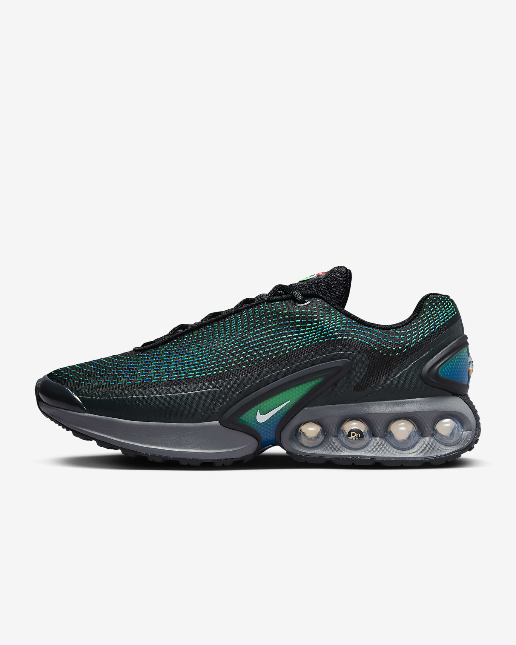 Nike Air Max Dn sko - Svart/Hyper Cobalt/Rage Green/Hvit